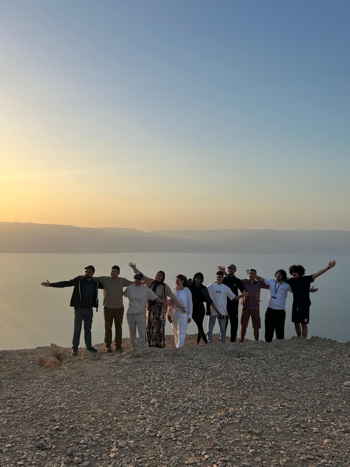 Cliff over the dead sea