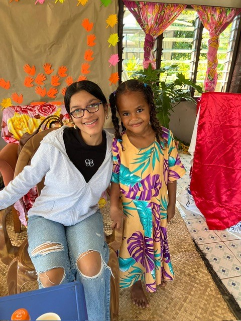 Sampreeti with the kids