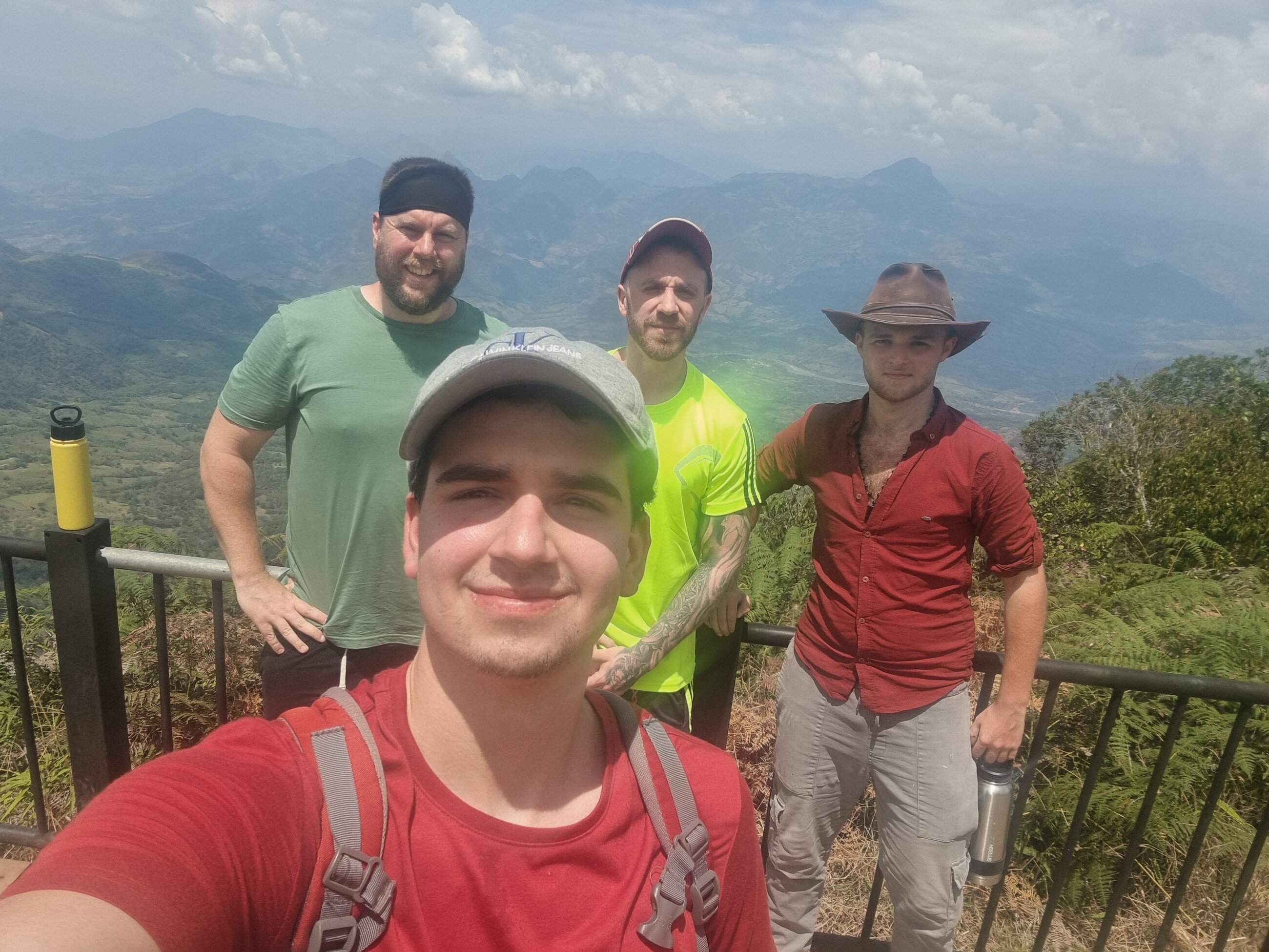 Some of us students at the top of los nubles