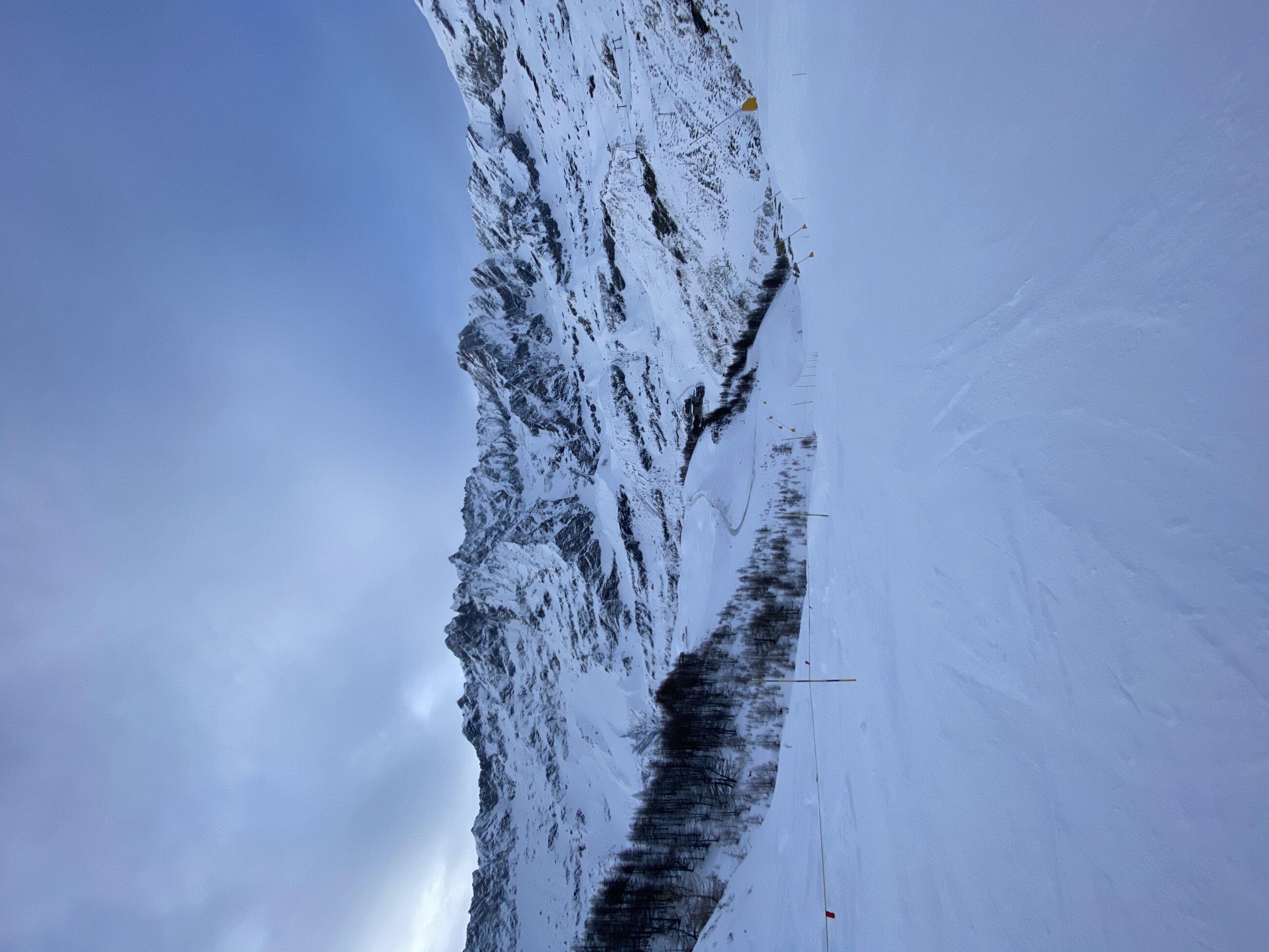 Beautiful mountains and team building