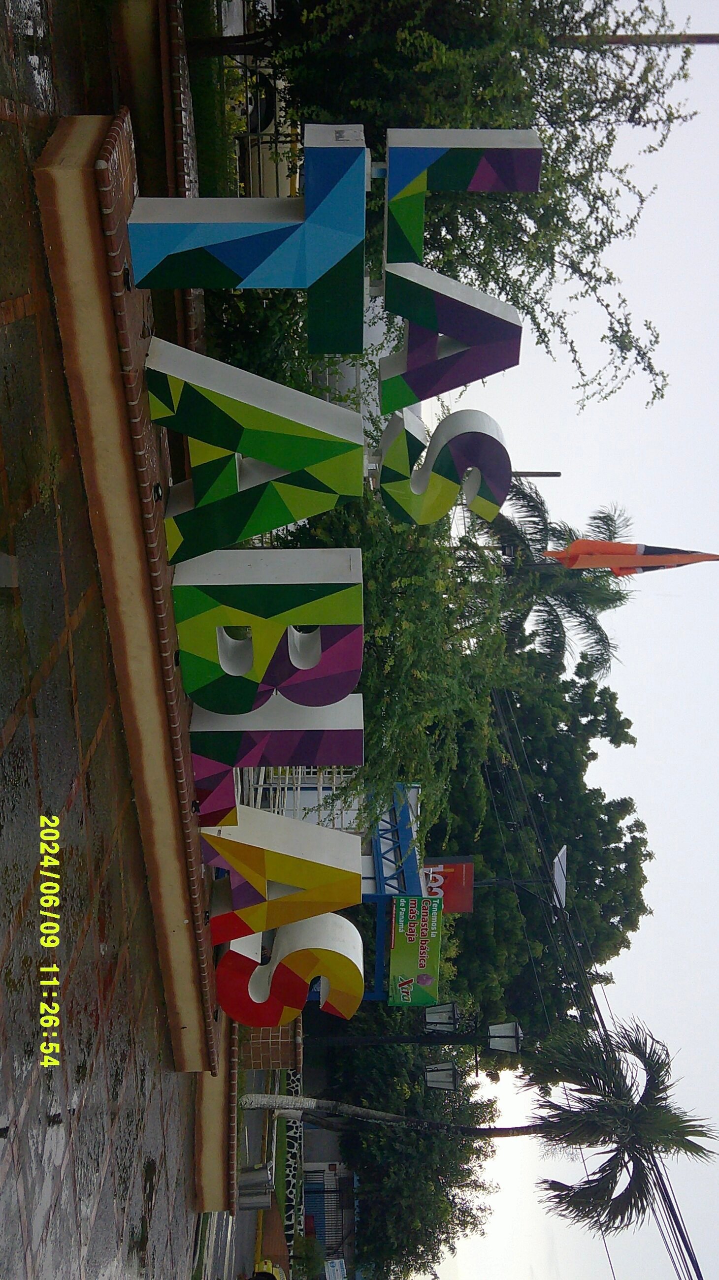 Beautiful sign of where we were staying in Panamá