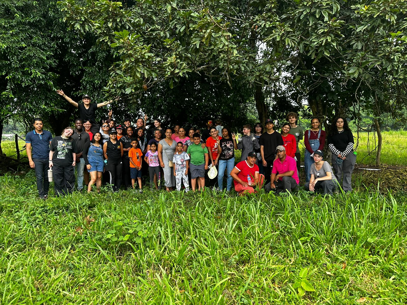 Glimpsers with locals after Community Action Project