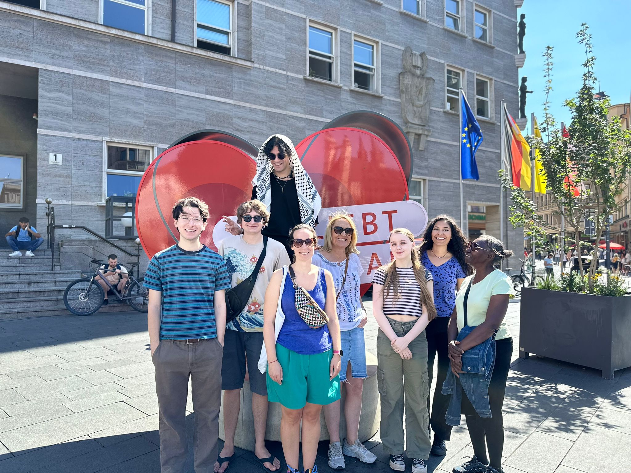 Volunteers on a city tour!