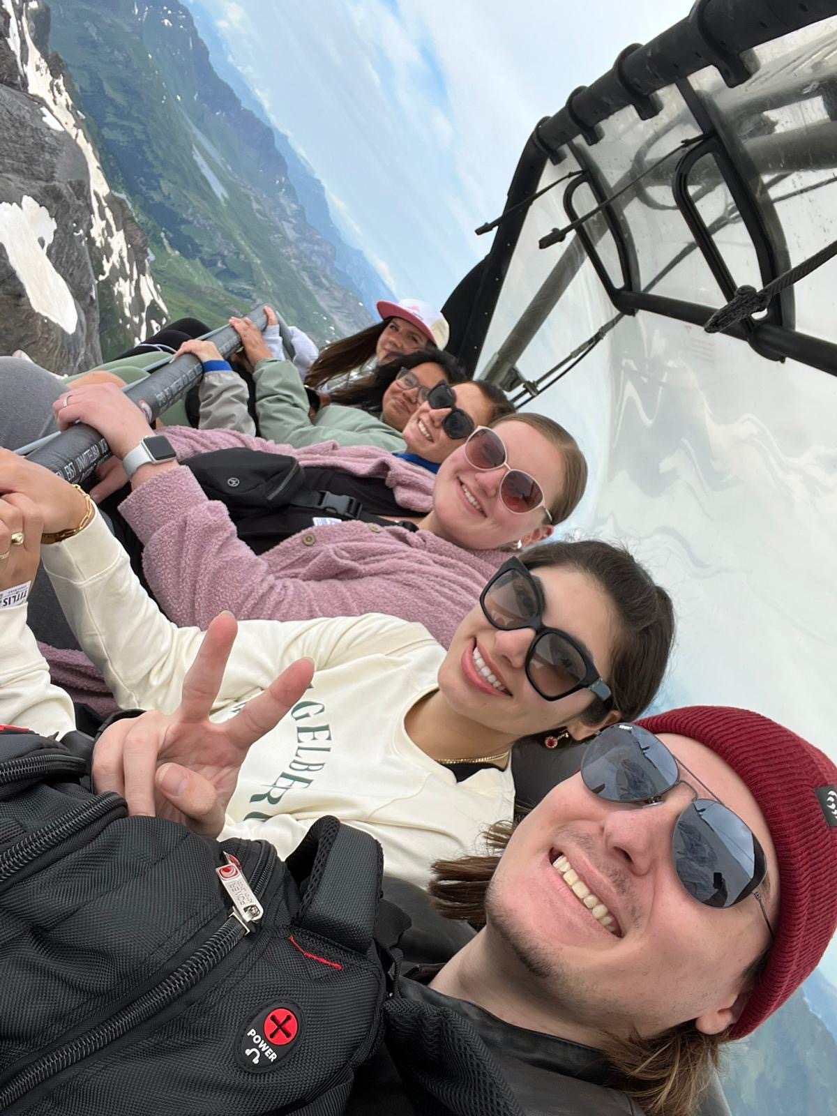Riding the ice flyer through the mountains in the most beautiful country, Switzerland!