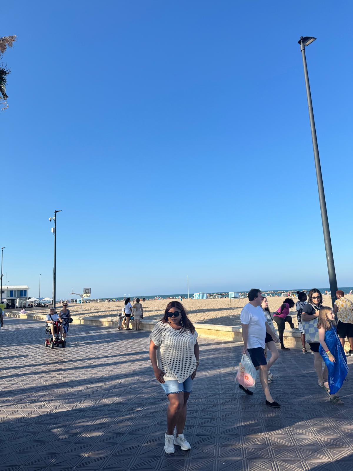 At the Malvarosa Beach, Valencia