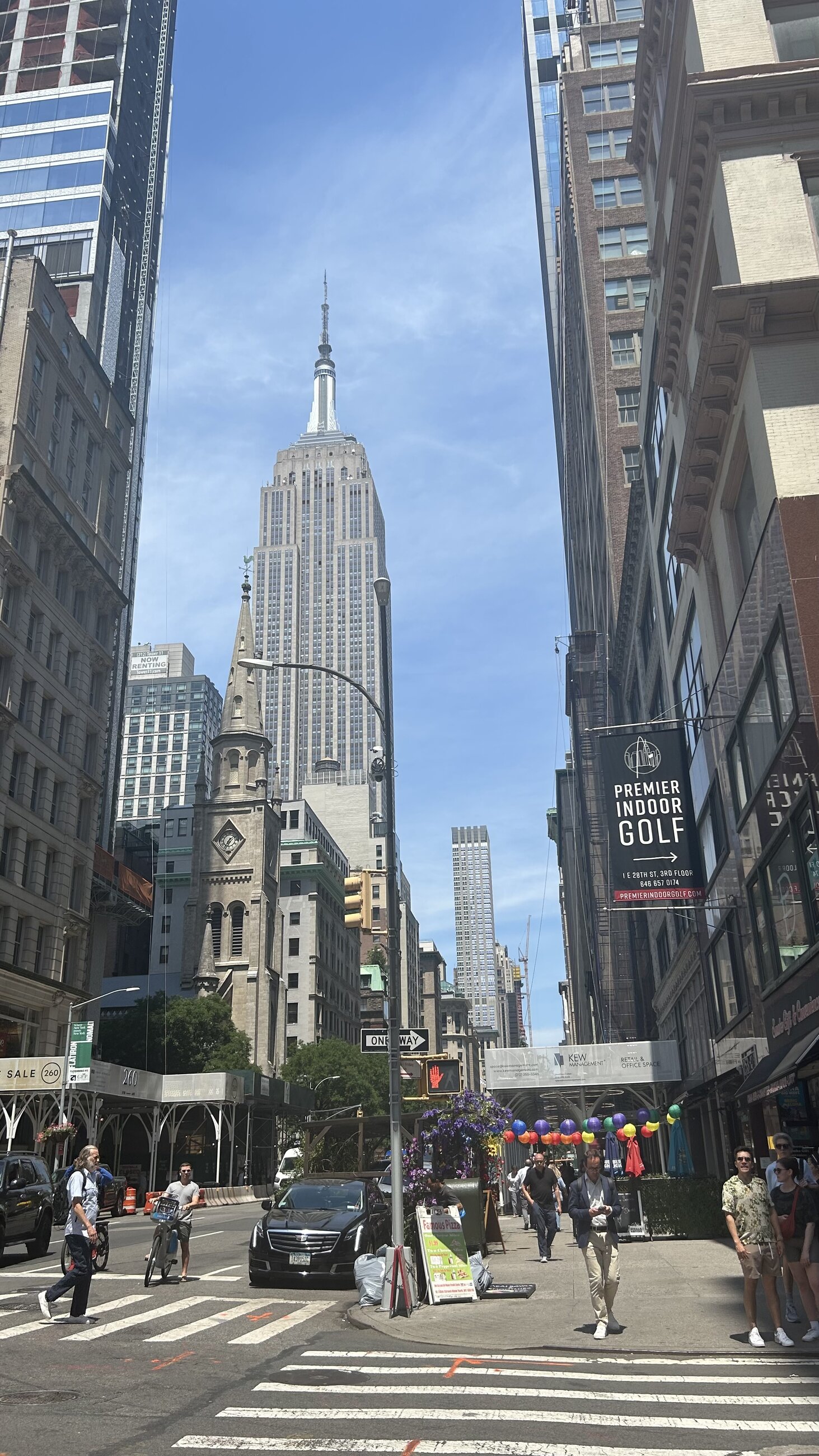 Right outside the office