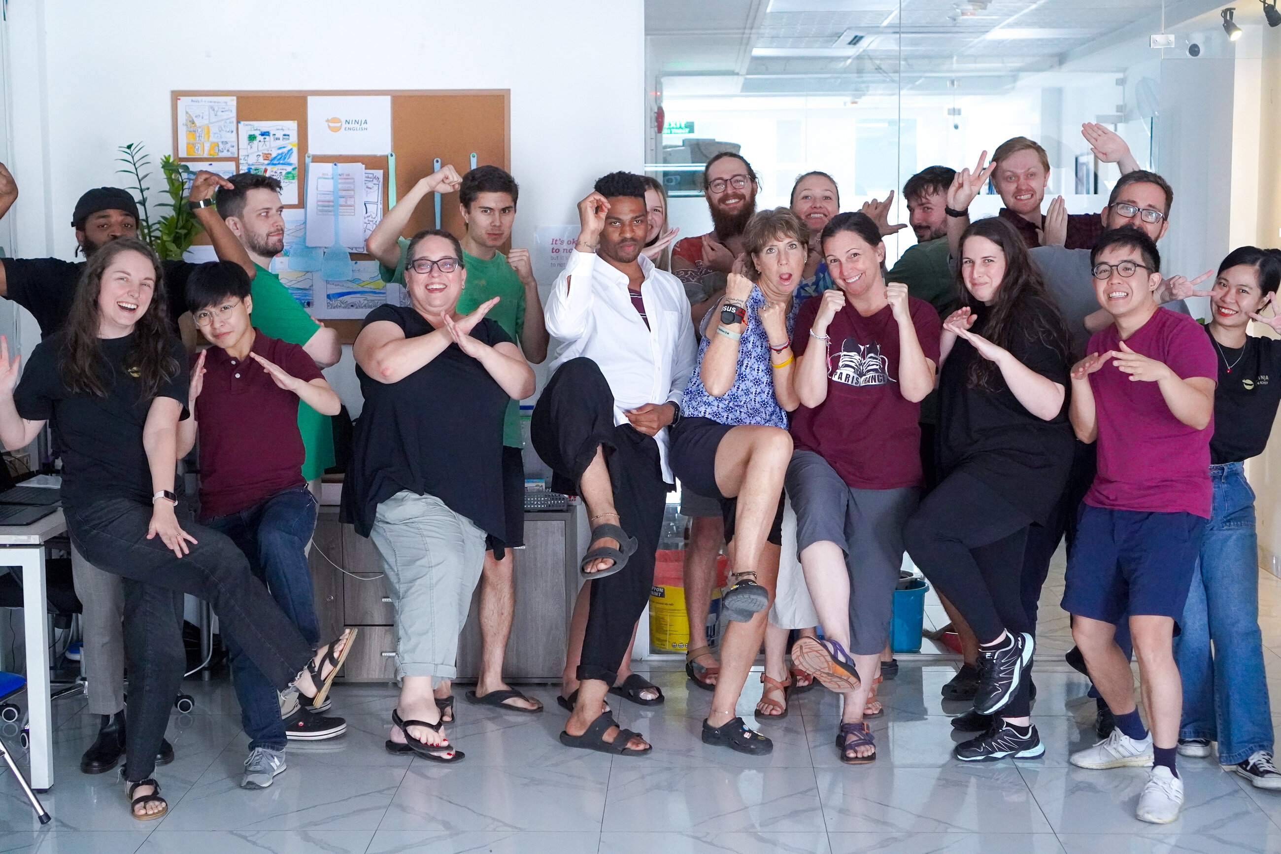 Awesome class - being silly ninjas