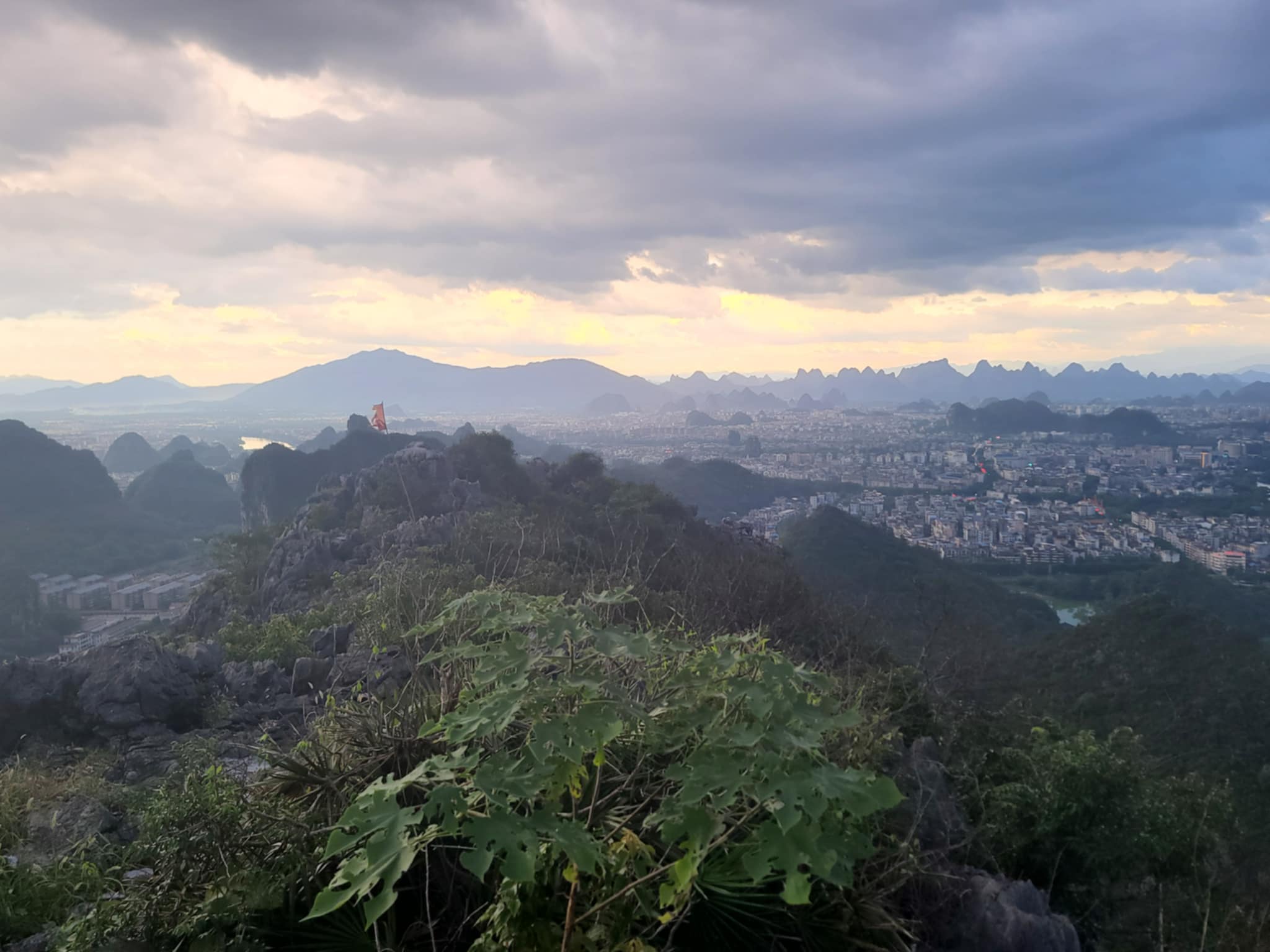 From the top of one of the many mountains of Guilin