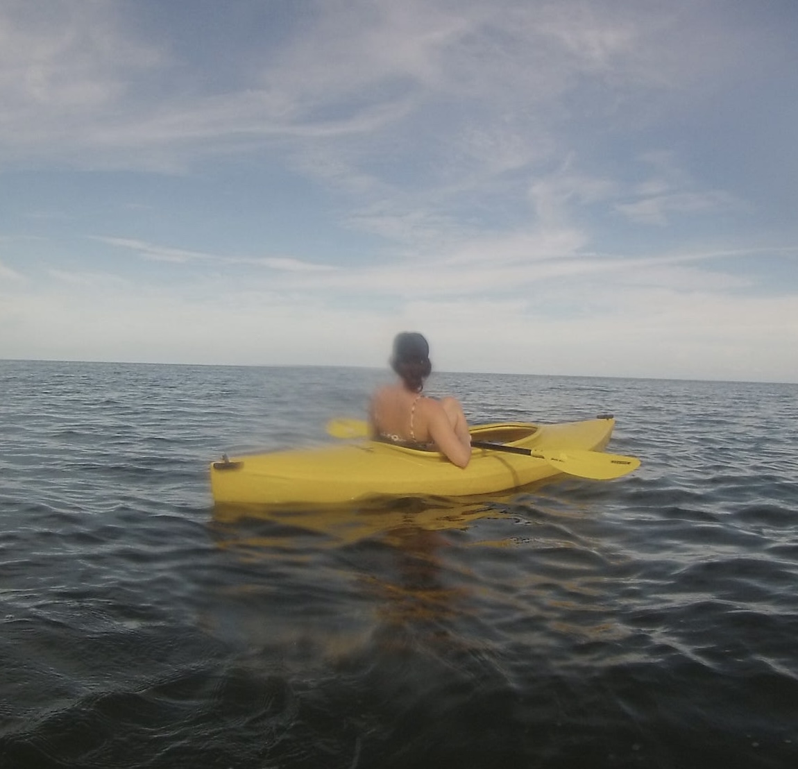 Kayaking on the Caribbean Sea