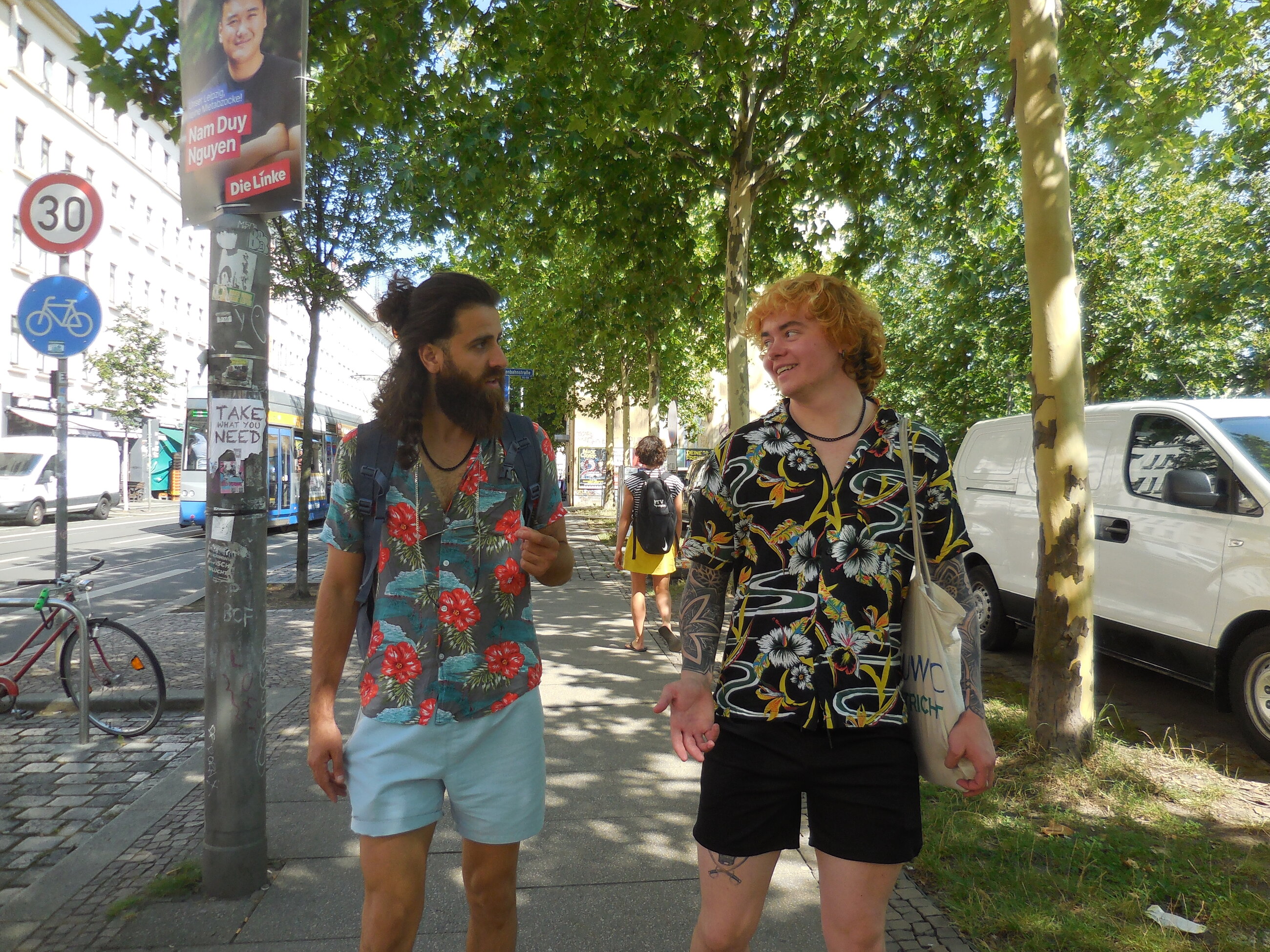 Hugh and Muaz in Leipzig 