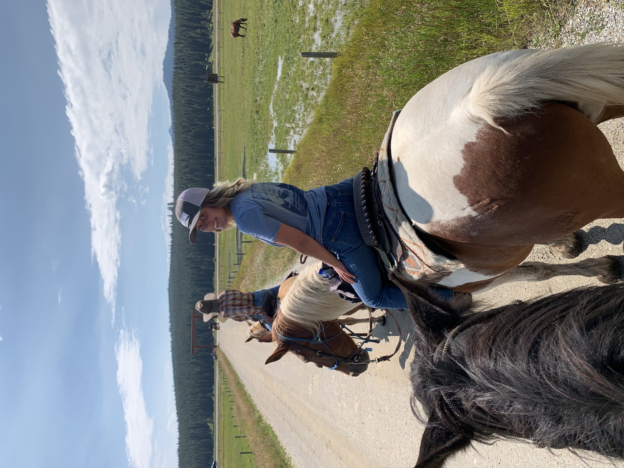 Me horseback riding