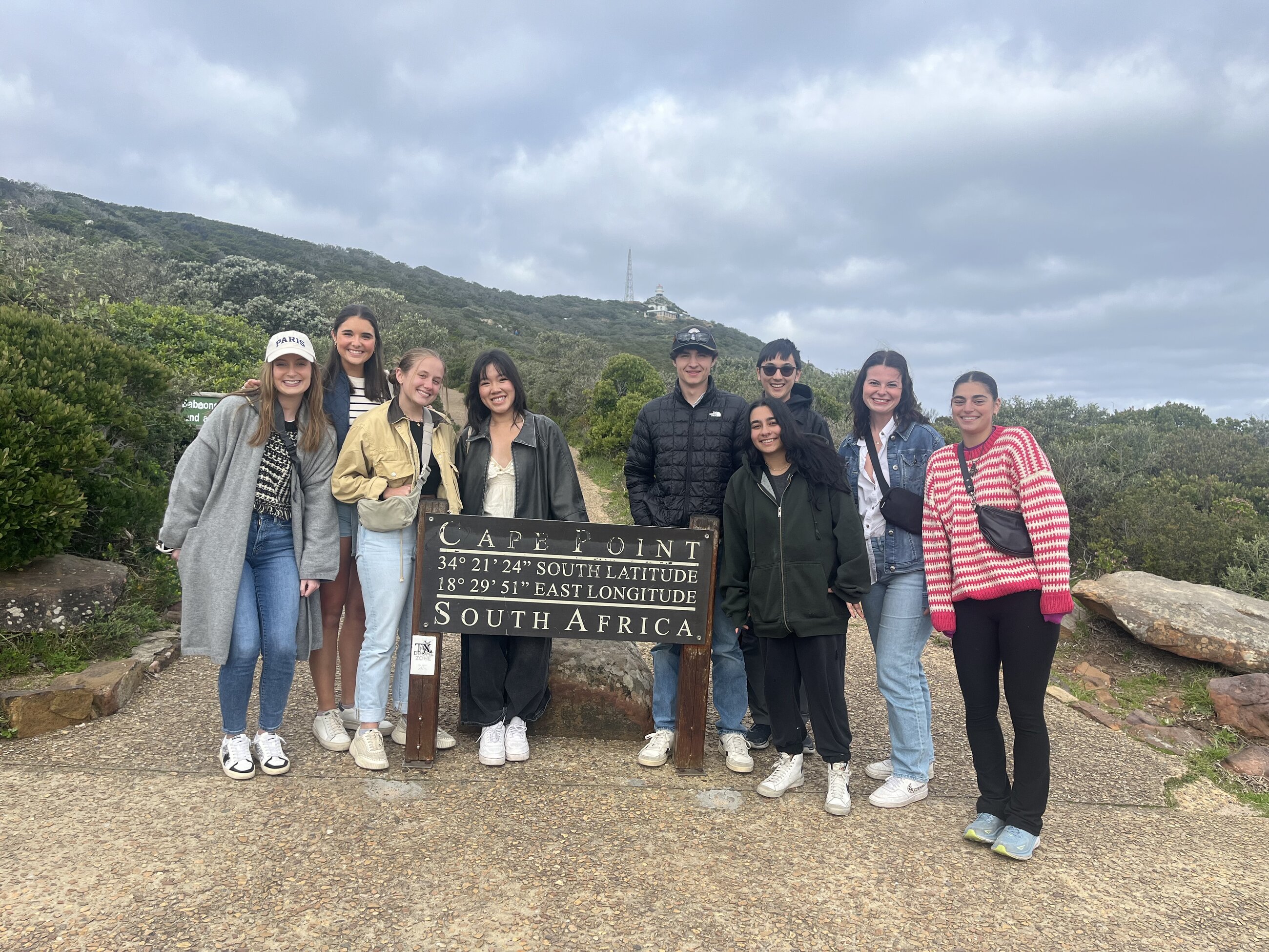 At the Cape of Good Hope during a program excursion
