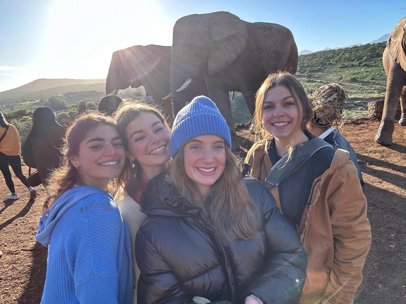 With my friends during a safari 