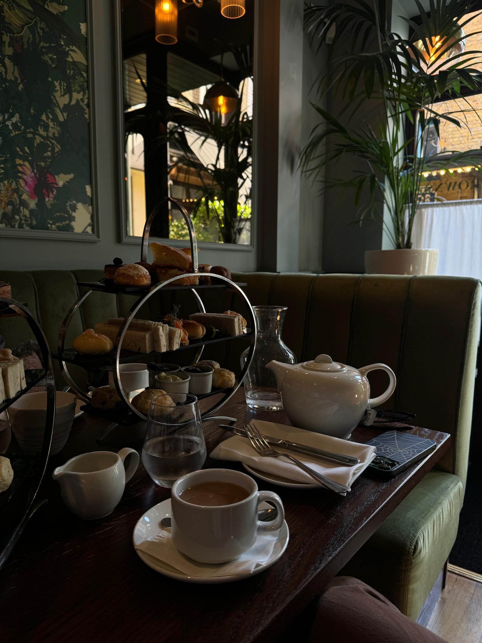 Having afternoon tea with CP