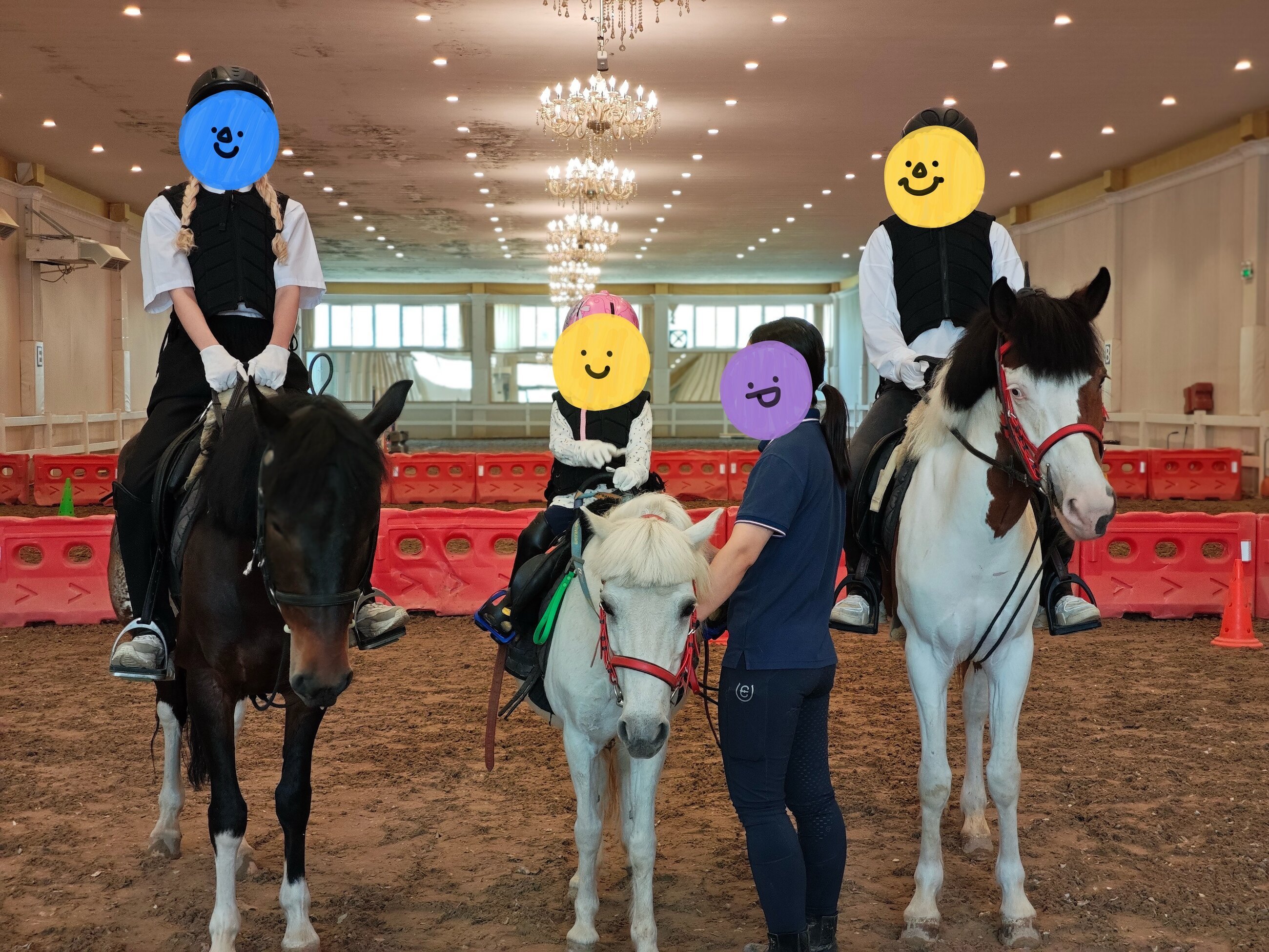 Horseback riding with the host family!