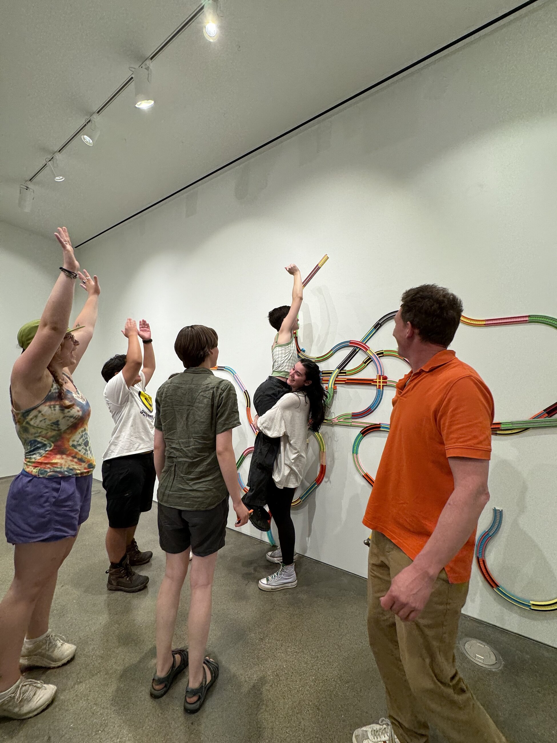 Creating an installation with local Maine artist