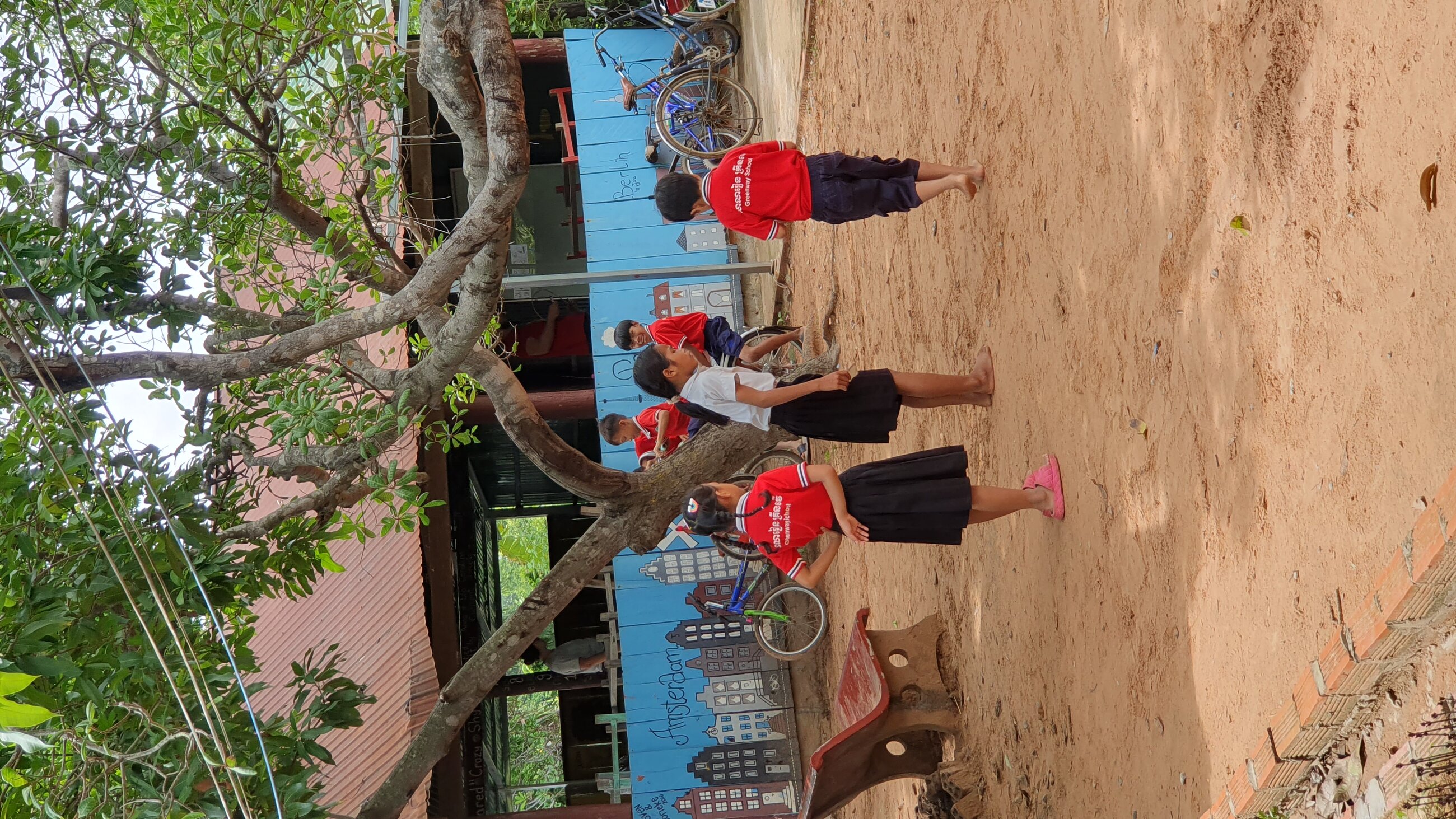 The kids at the school