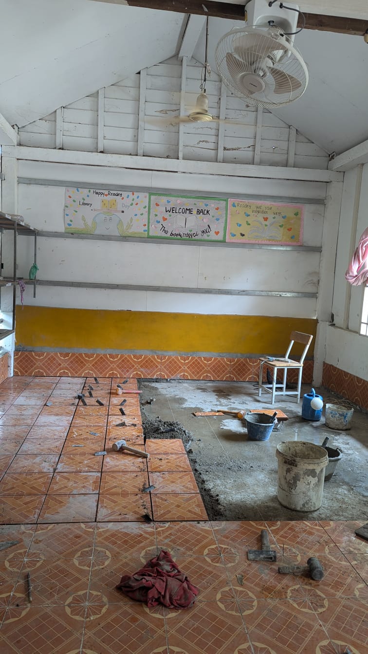 The construction work