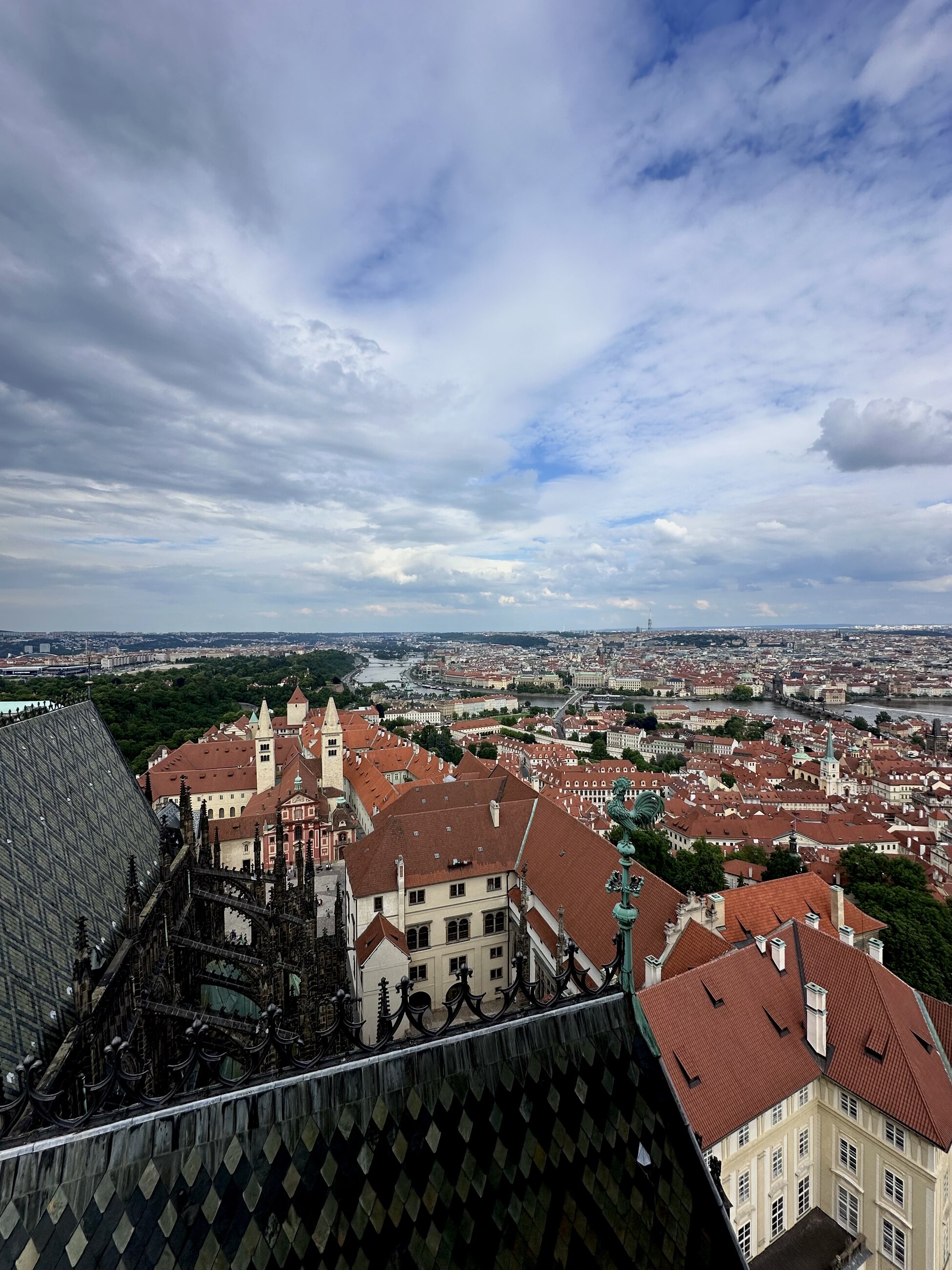 City view from Prague Castle