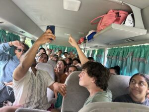 Singing on the guagua (bus)