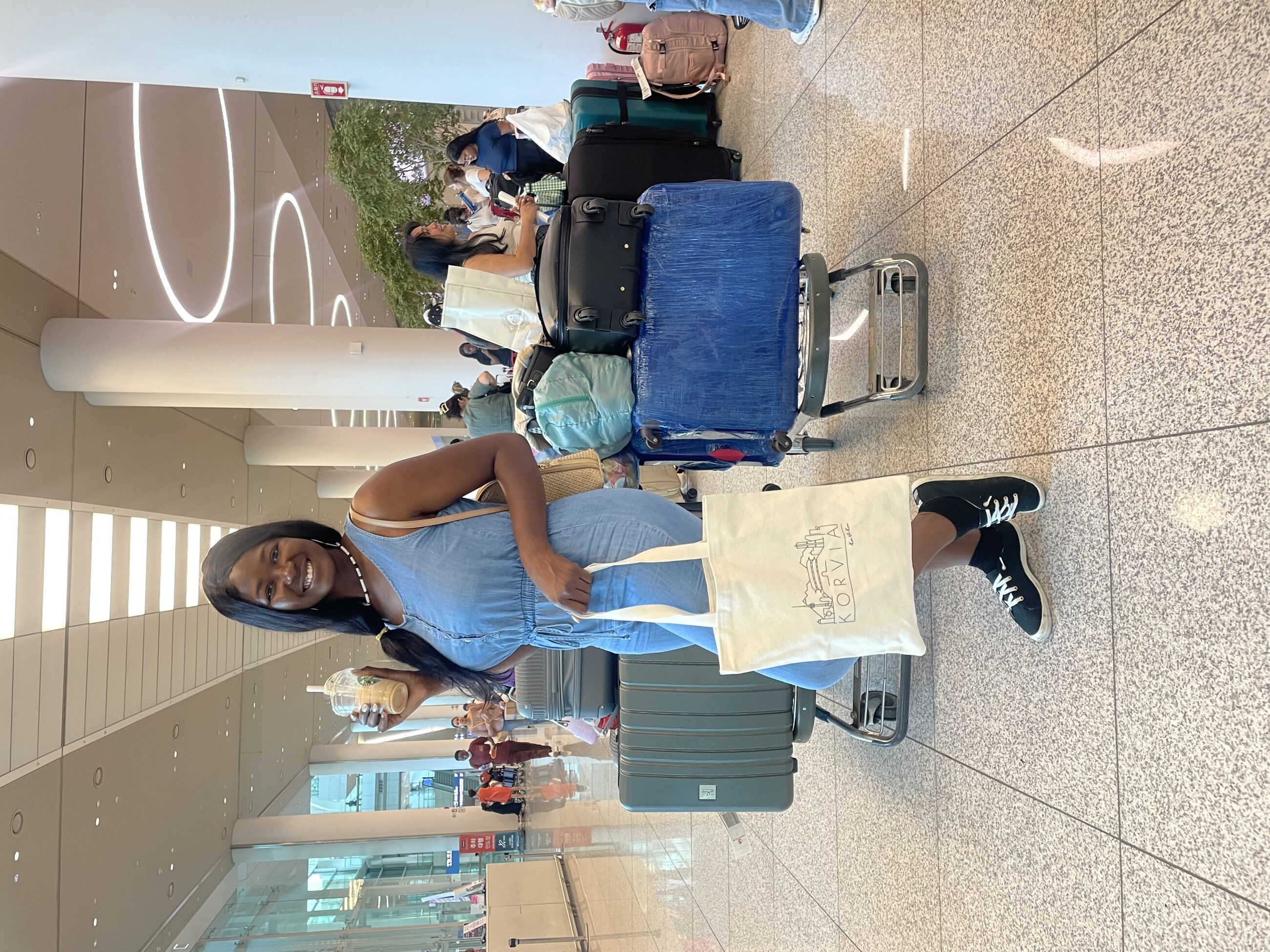 On my way to orientation from Incheon with my gift bag from Korvia