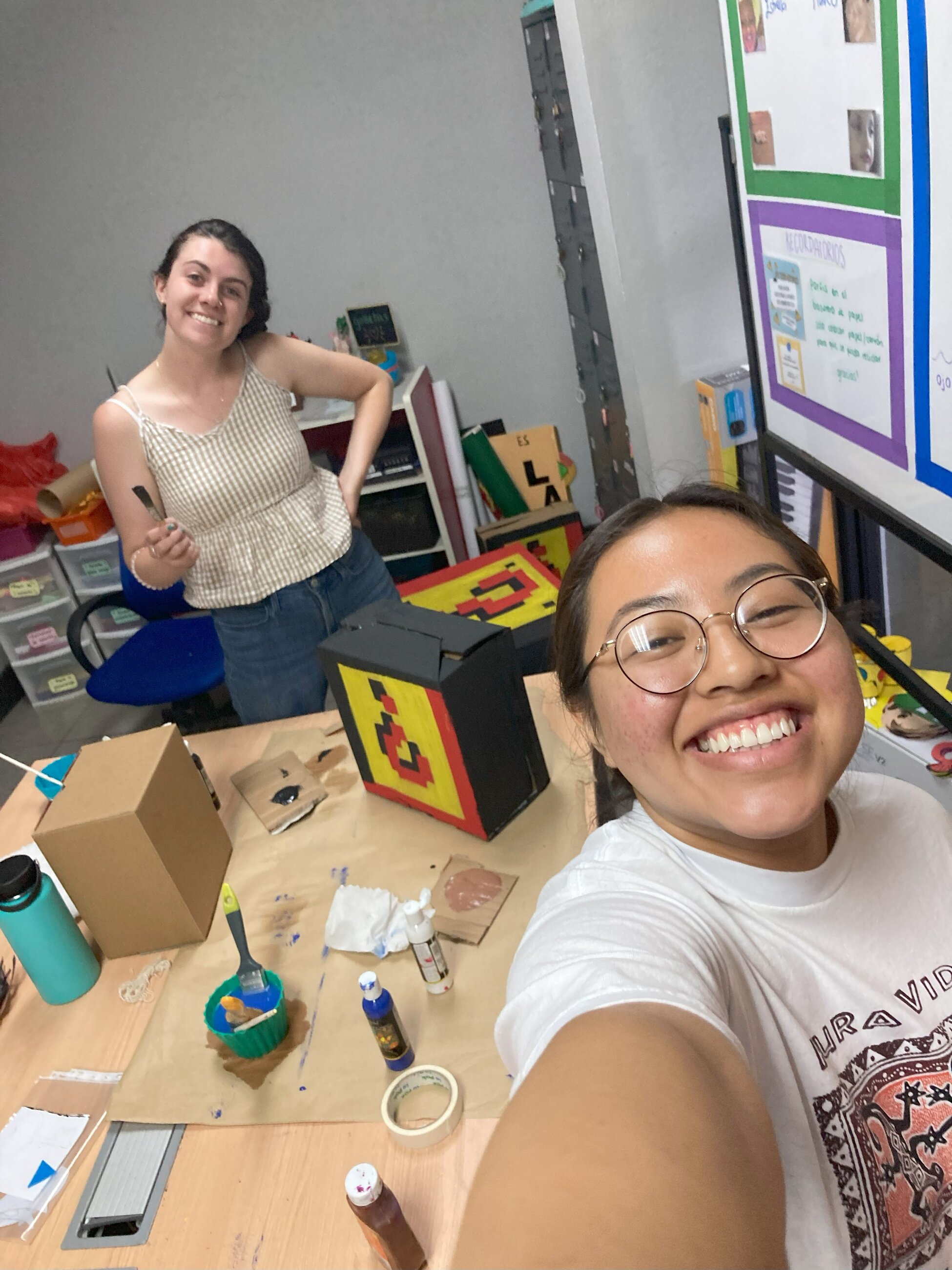 Service Learning with my roommate M.W. 