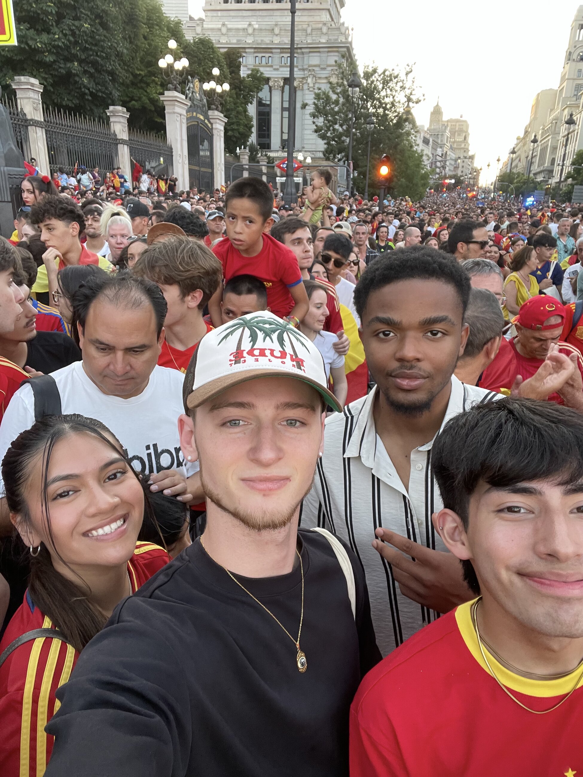 Championship parade for the Spanish National team