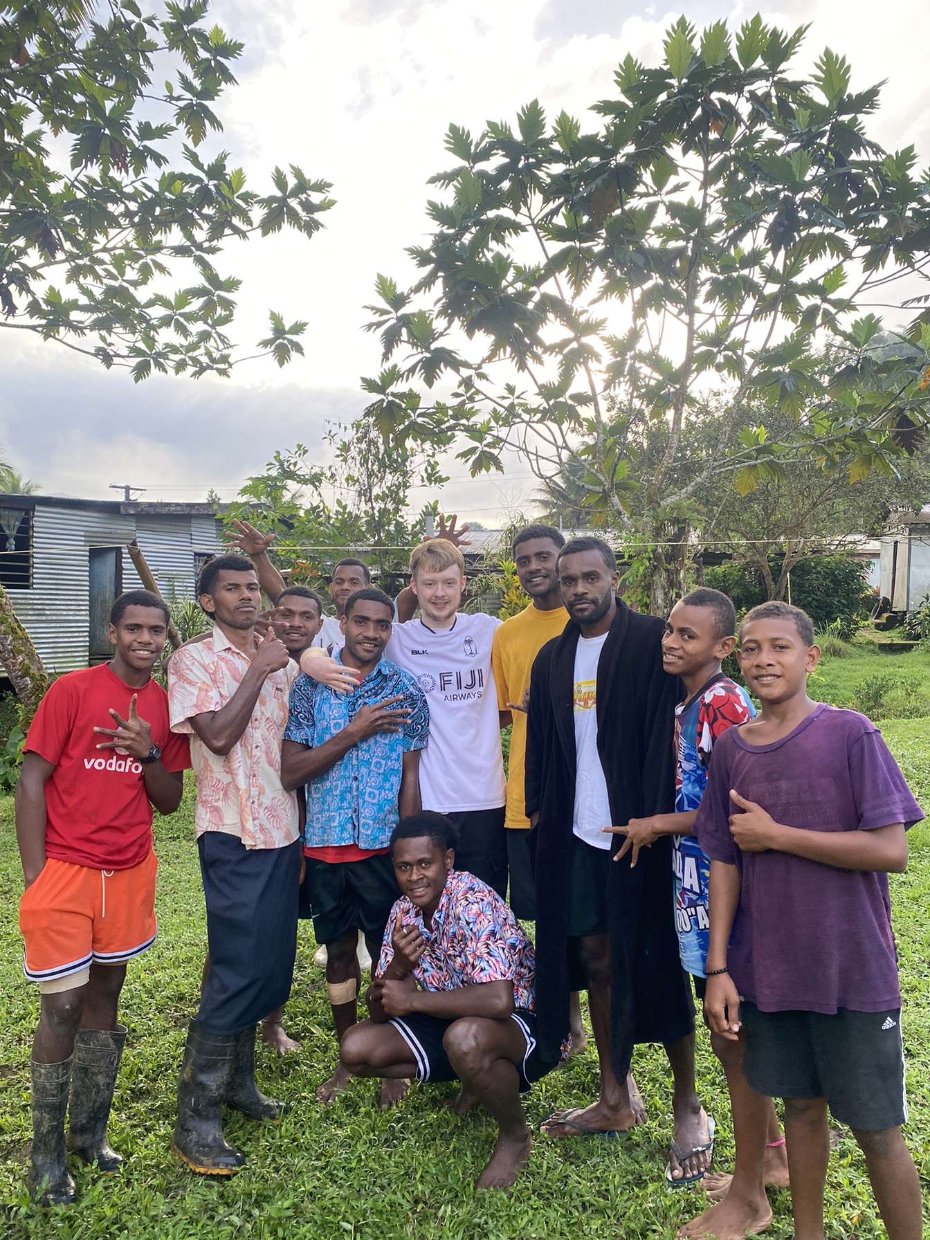 Me with some of the Fijian youth