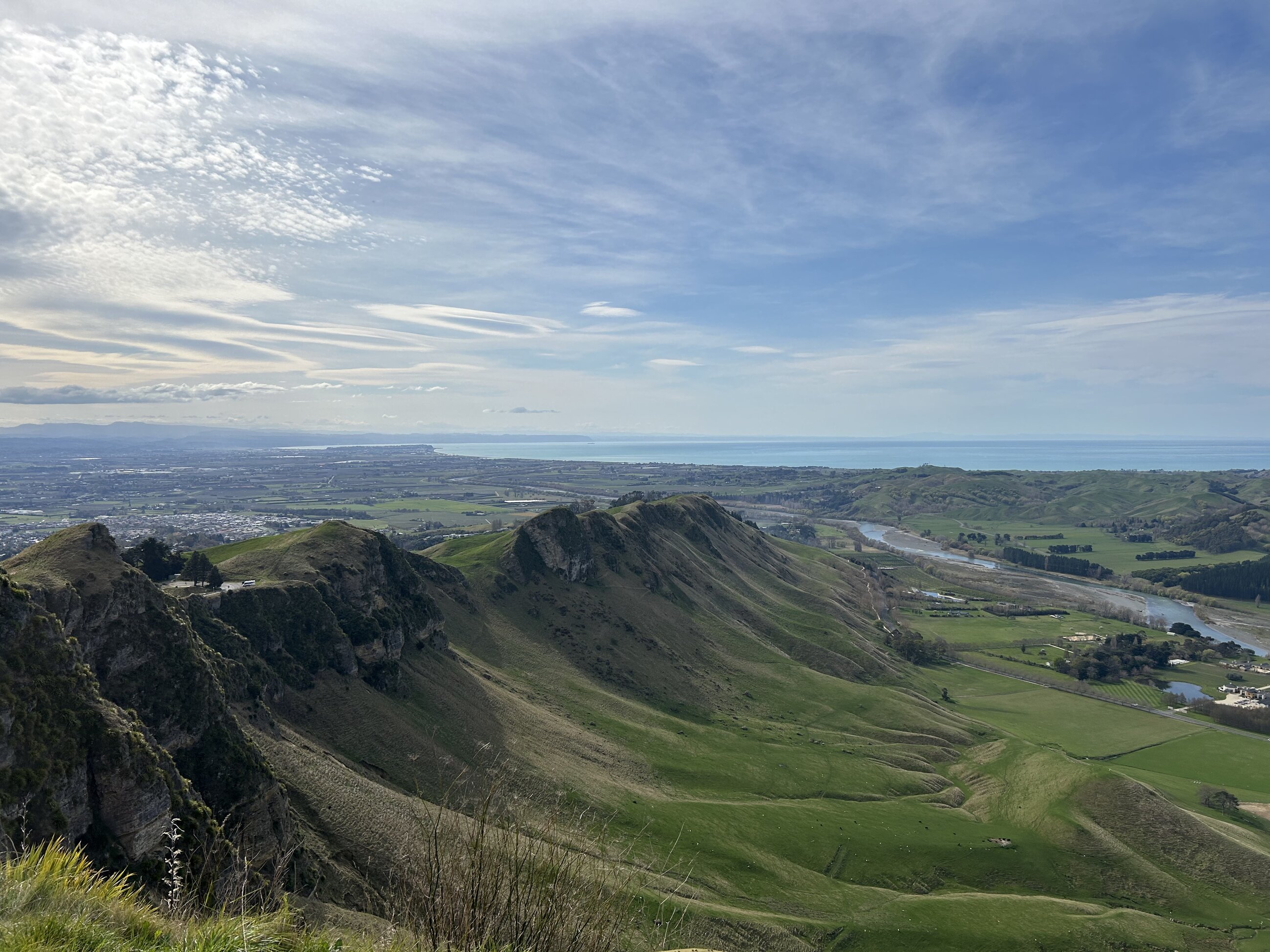 View from a bike ride to the top of Te Mate peak