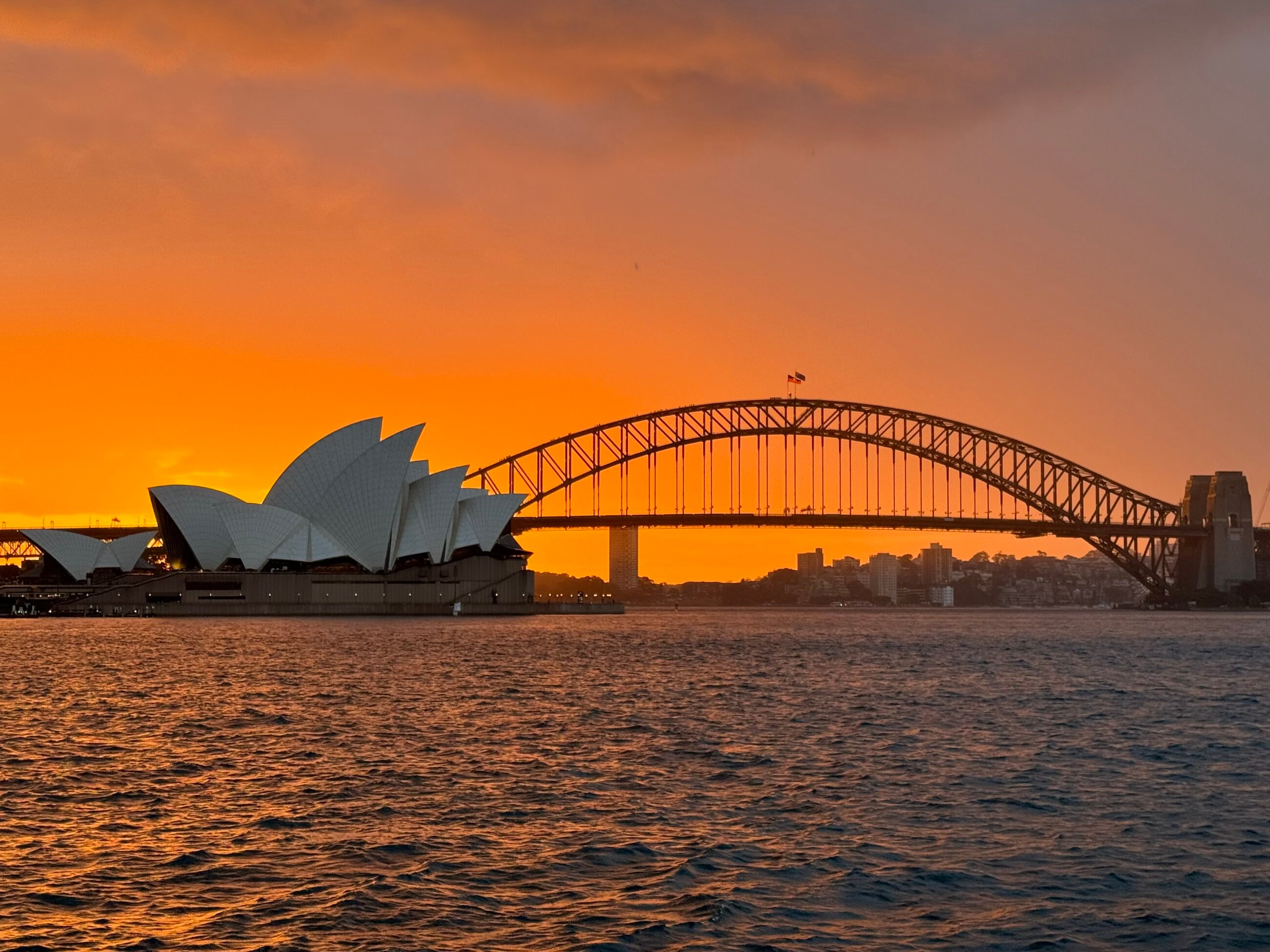 One of the various beautiful Sydney sunsets.