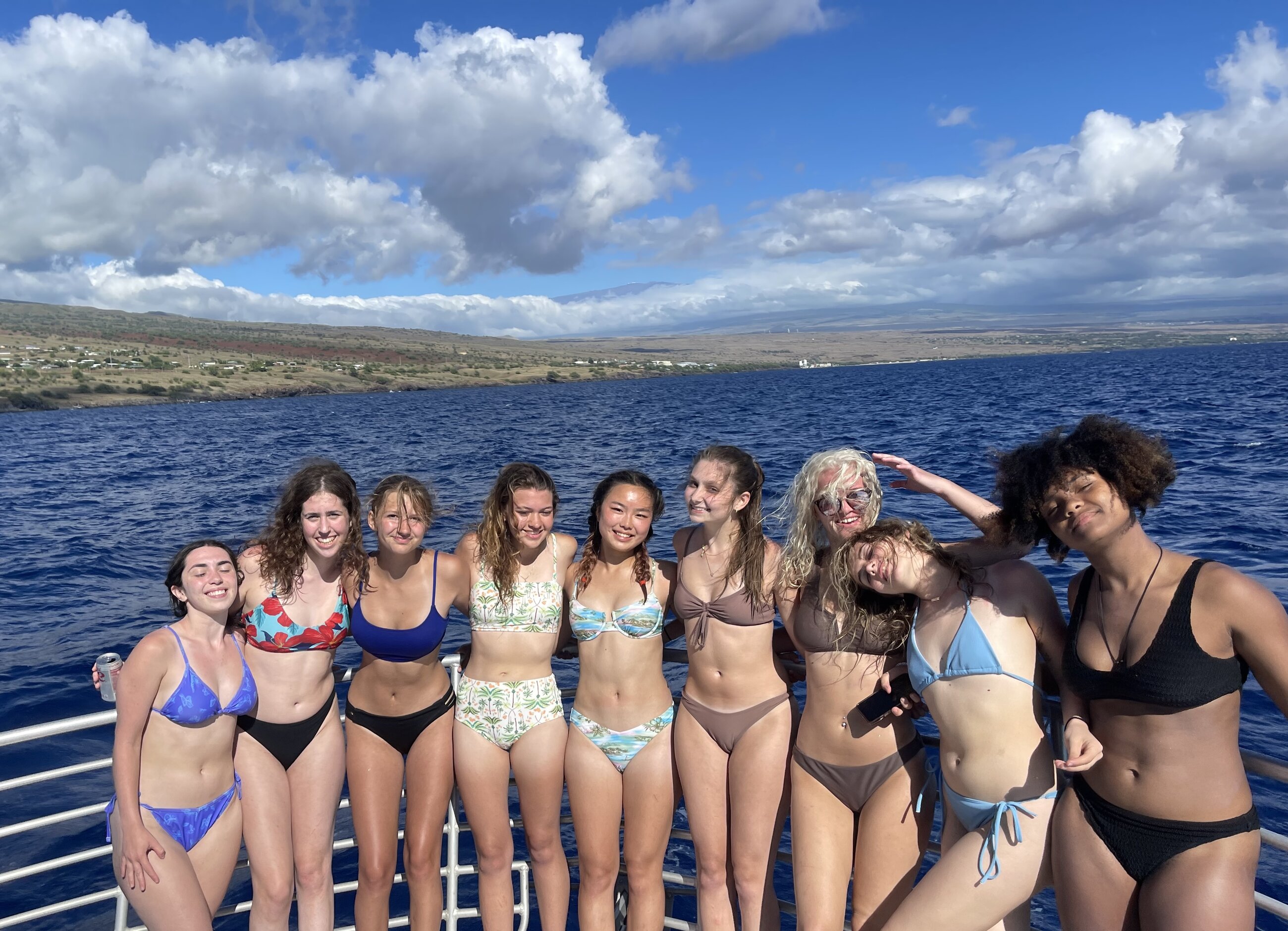 Snorkeling on a boat