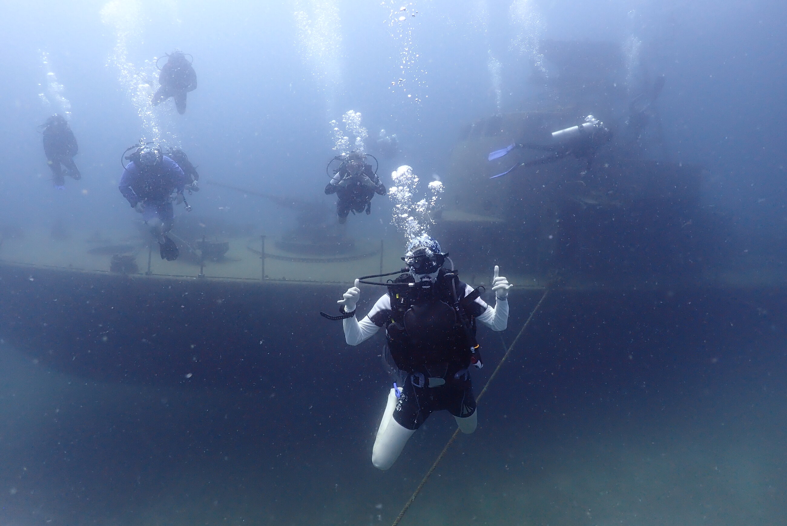 As part of the advanced dive course, we got to see a the HTMS Suphairin 313 wreck, which was super cool! We even got to go through the main cabin and captains cabin!