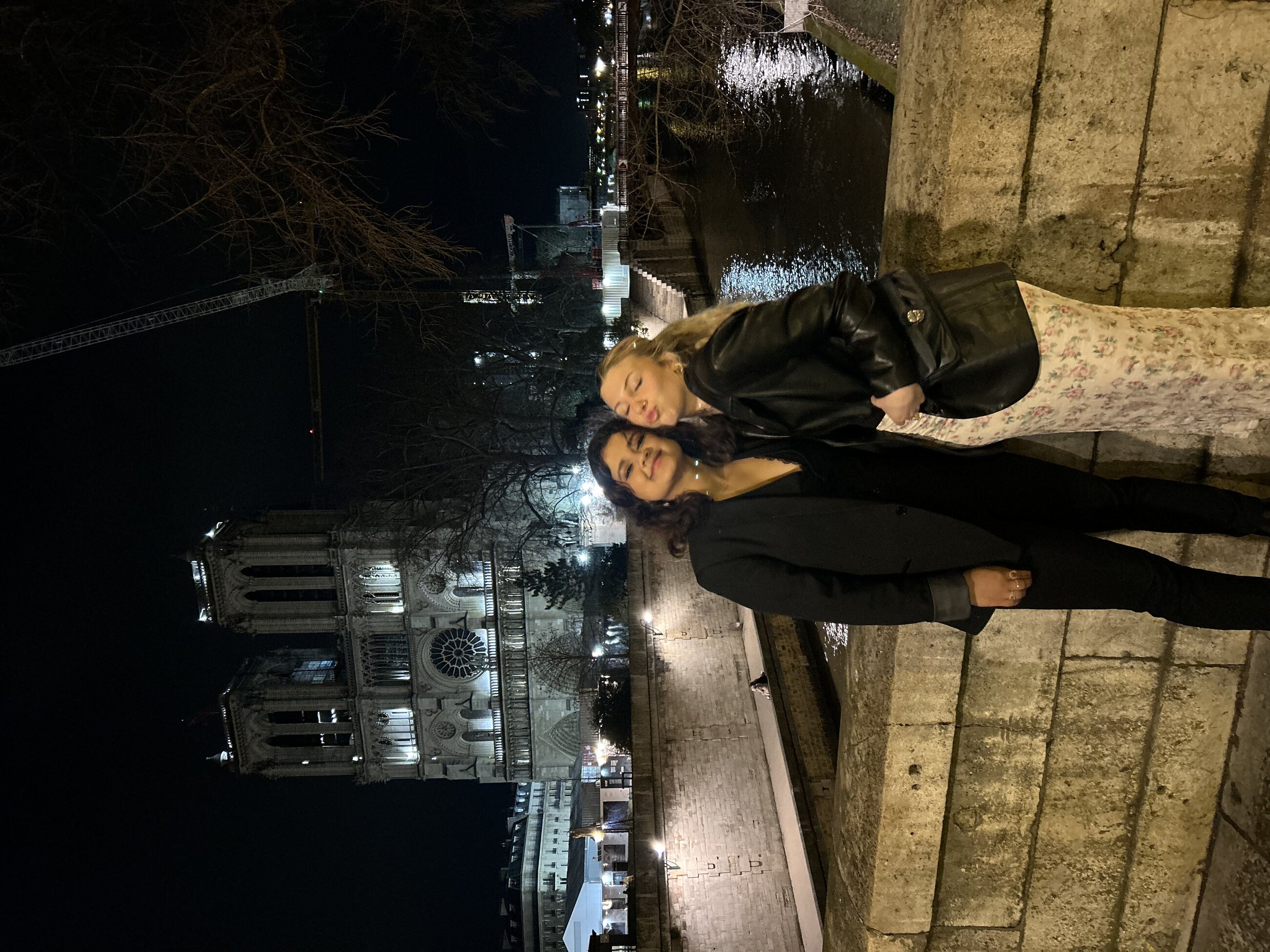 Notre Dame at night