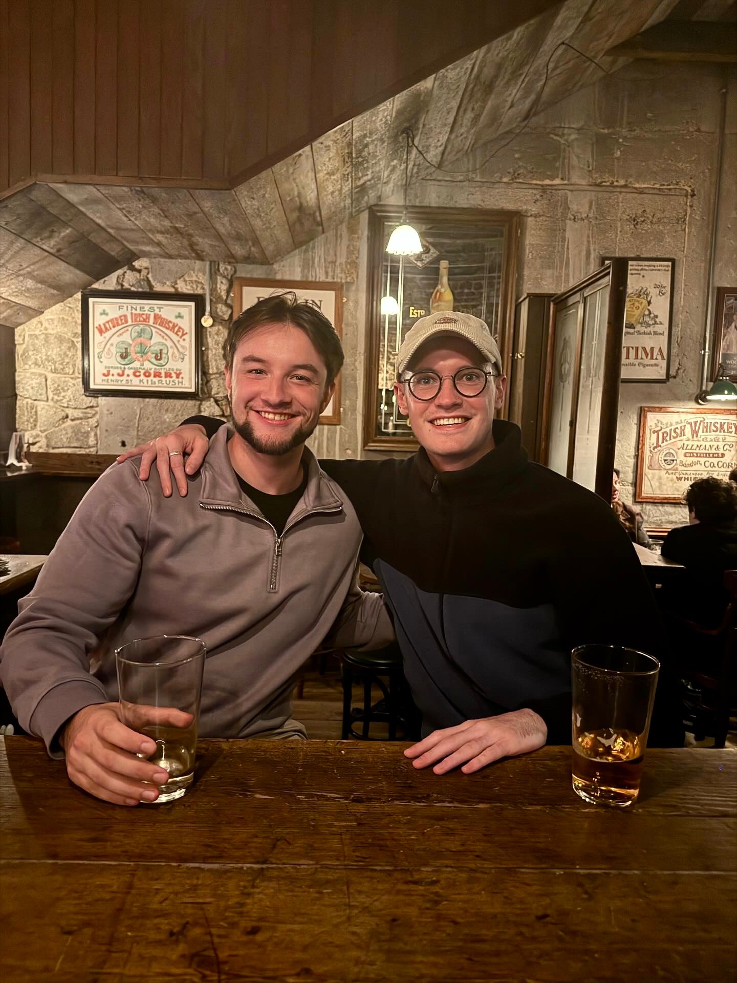 This is me with one of the locals named Joe. He was extremely friendly and what started as one conversation turned into a new friendship!