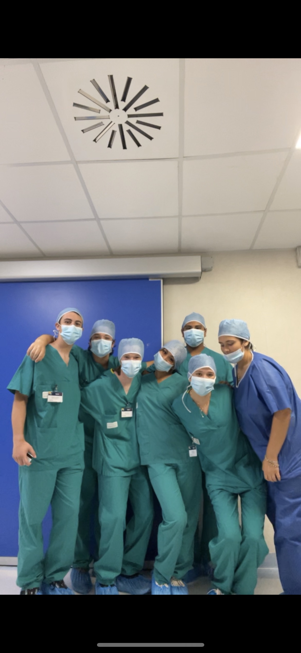 Group photo after surgery