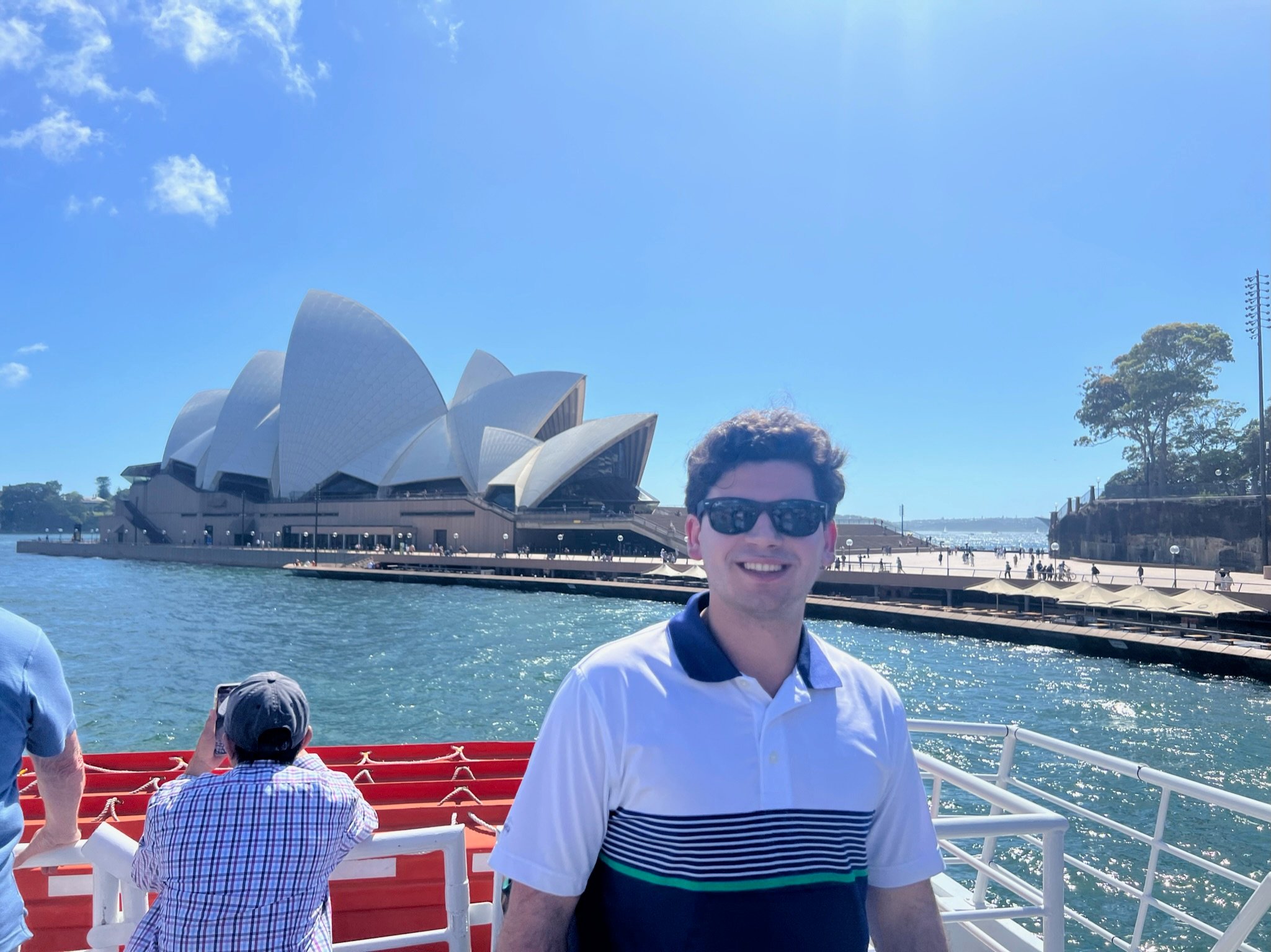 Checking out the Sydney Opera House