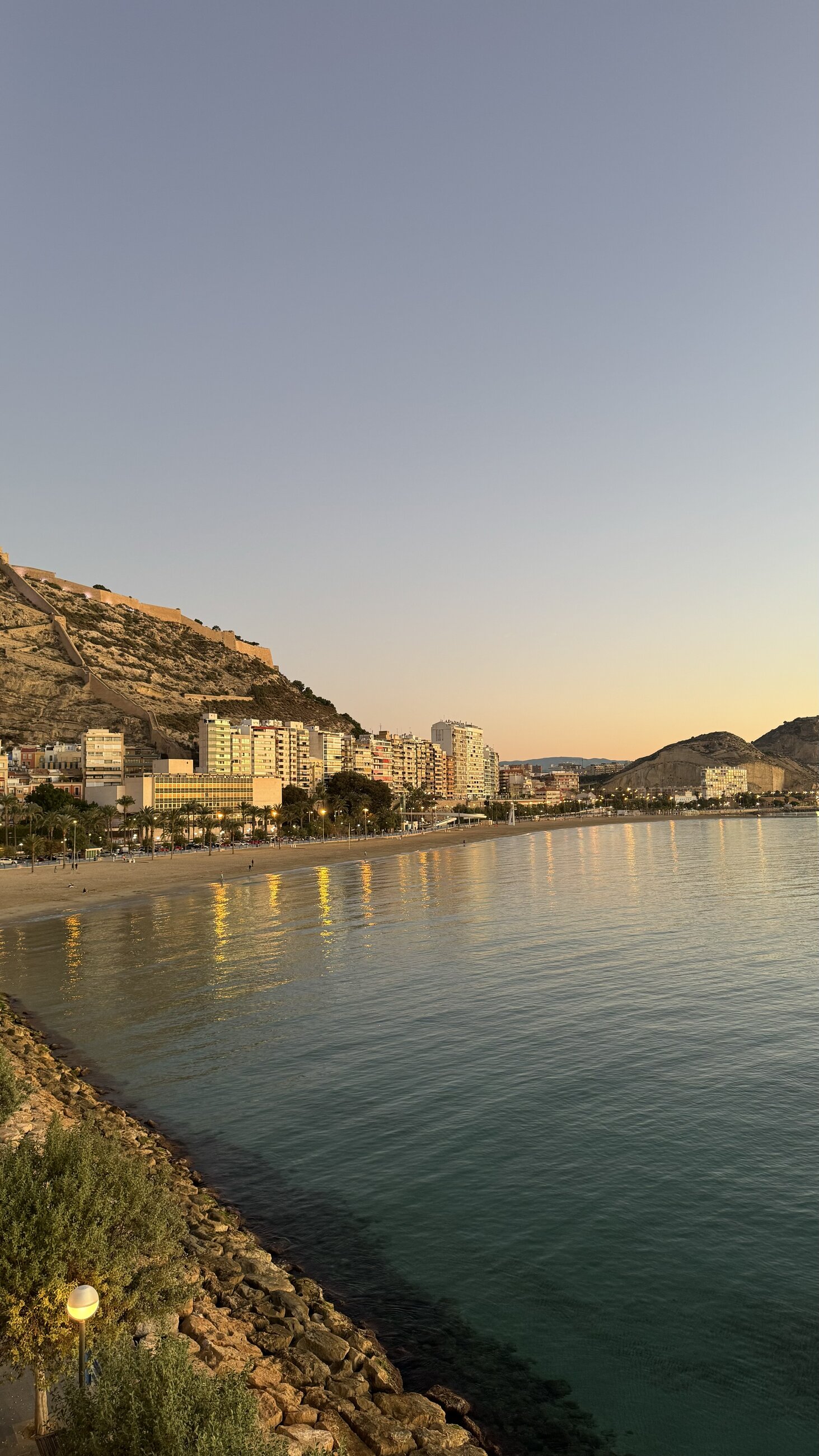 A view of Alicante during sunrise in January. Photo by Madison Masoudpour