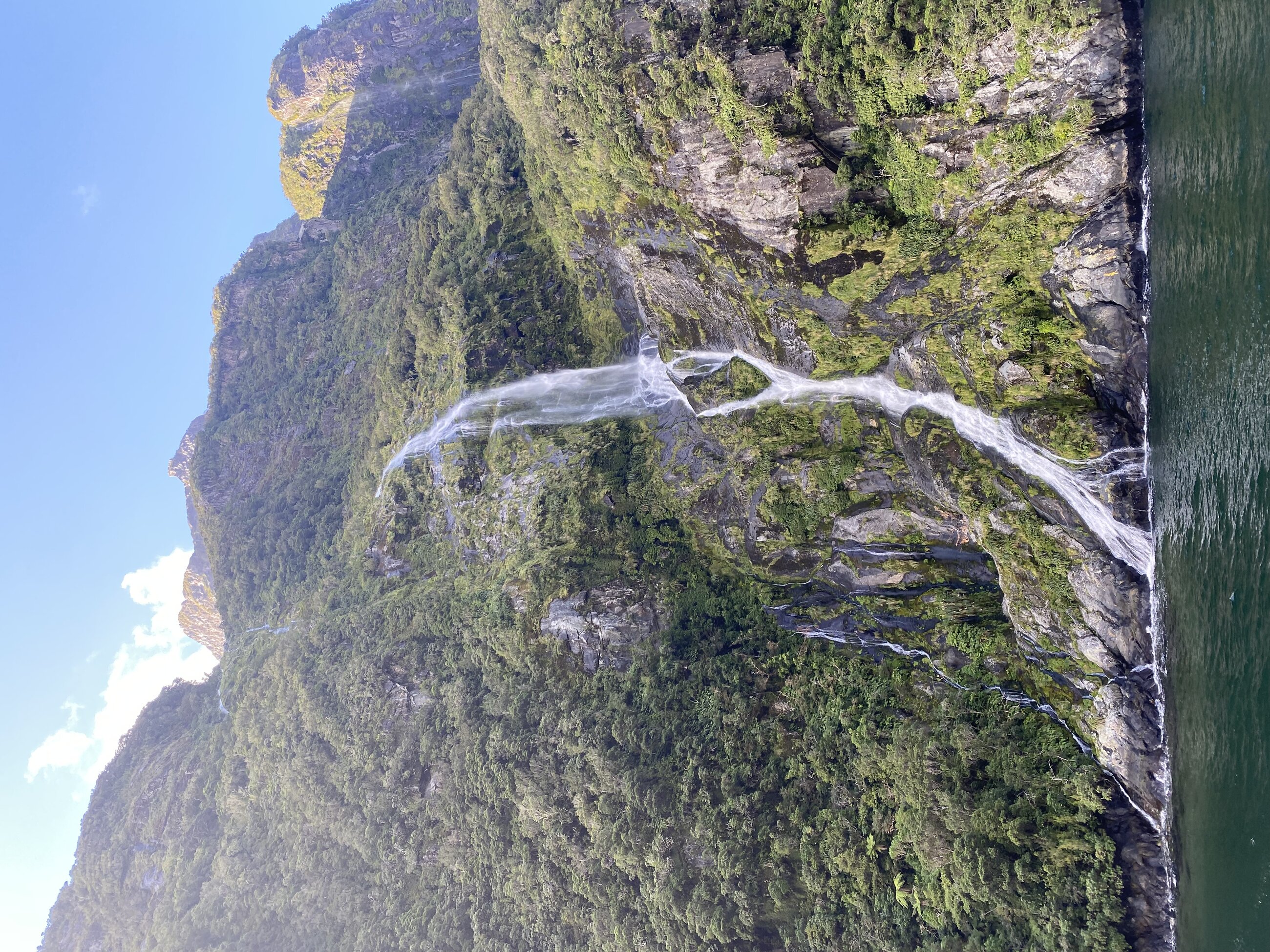 waterall in new zealand