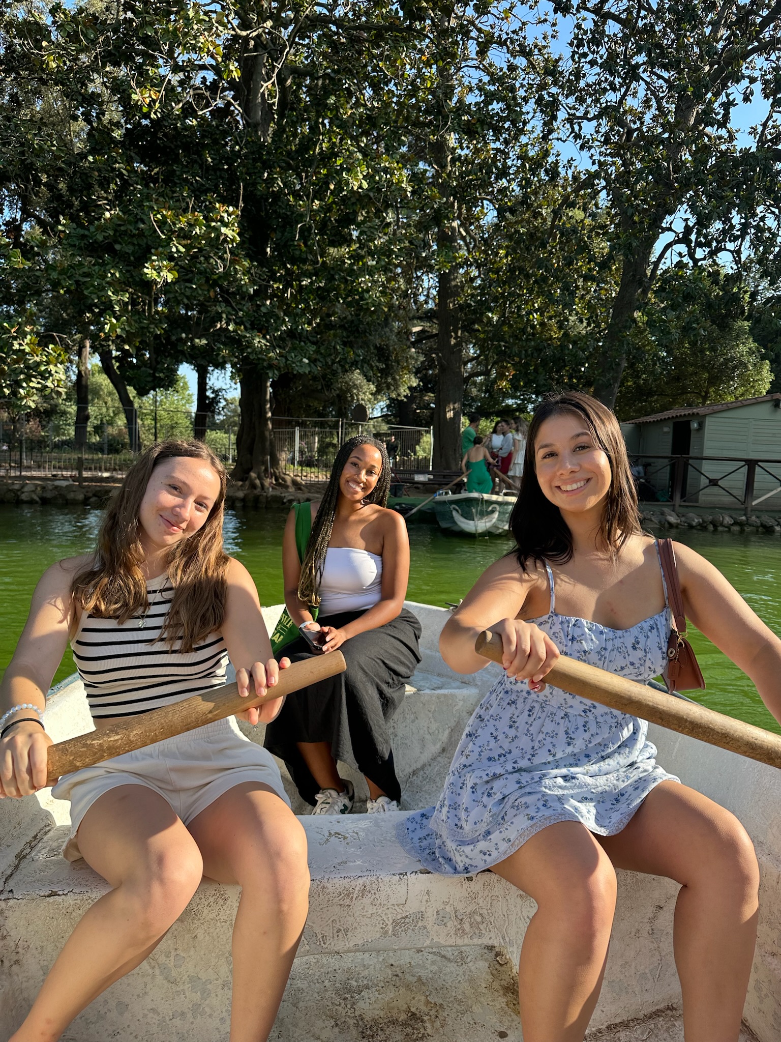Canoeing in the Villa Borgehse