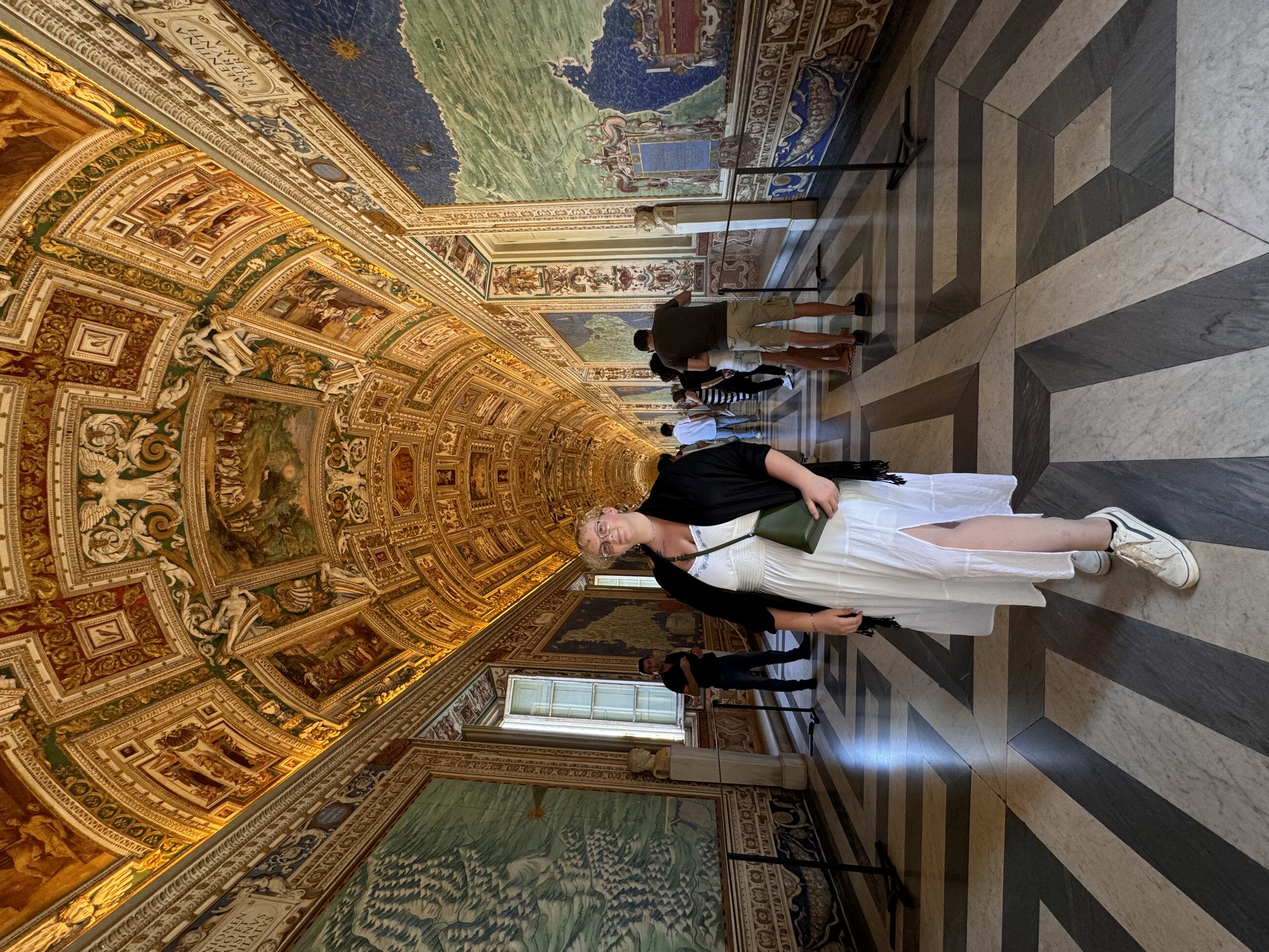 Taken in the hall of maps at the Vatican museums