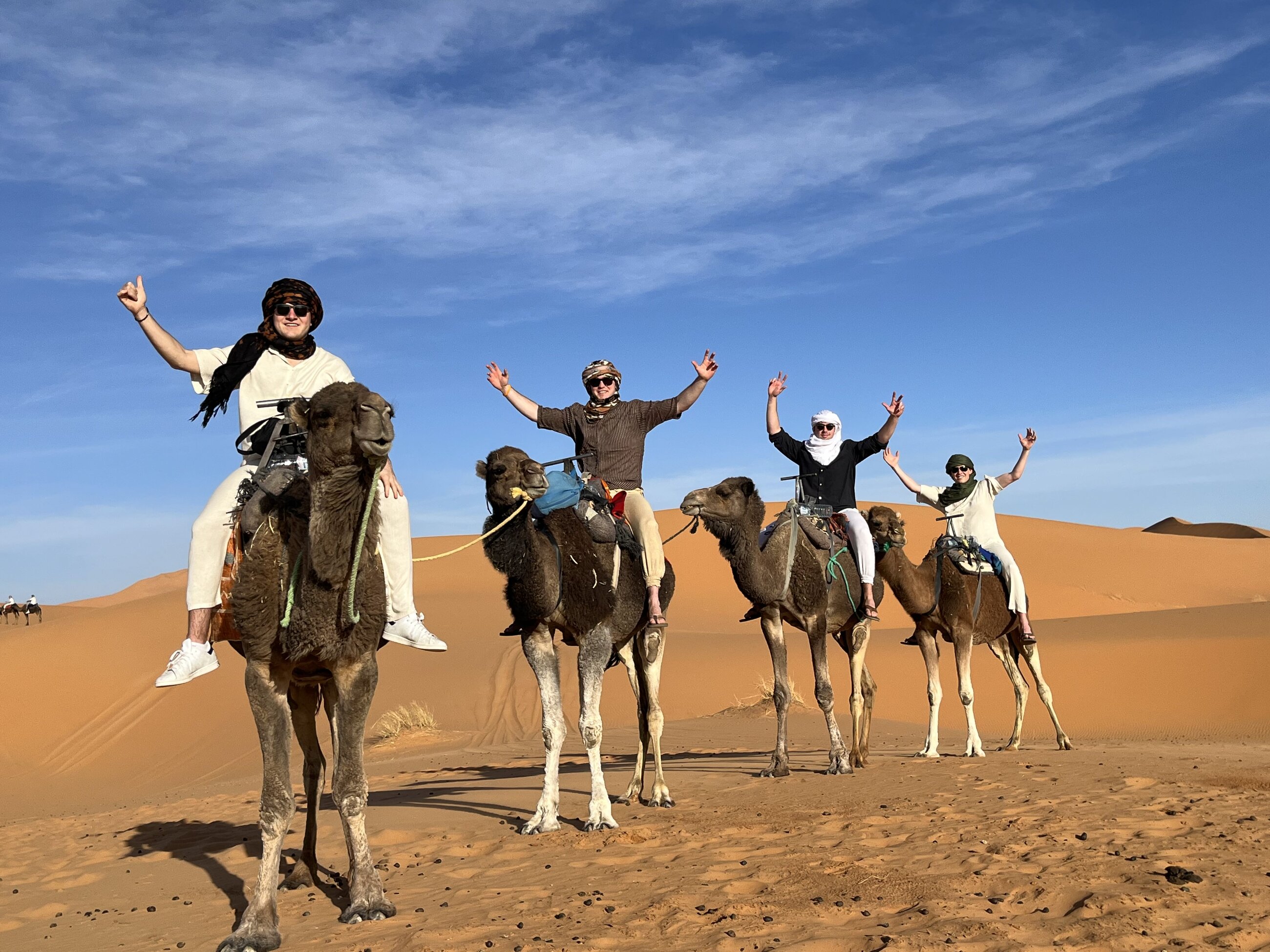 My friends and I in Morocco