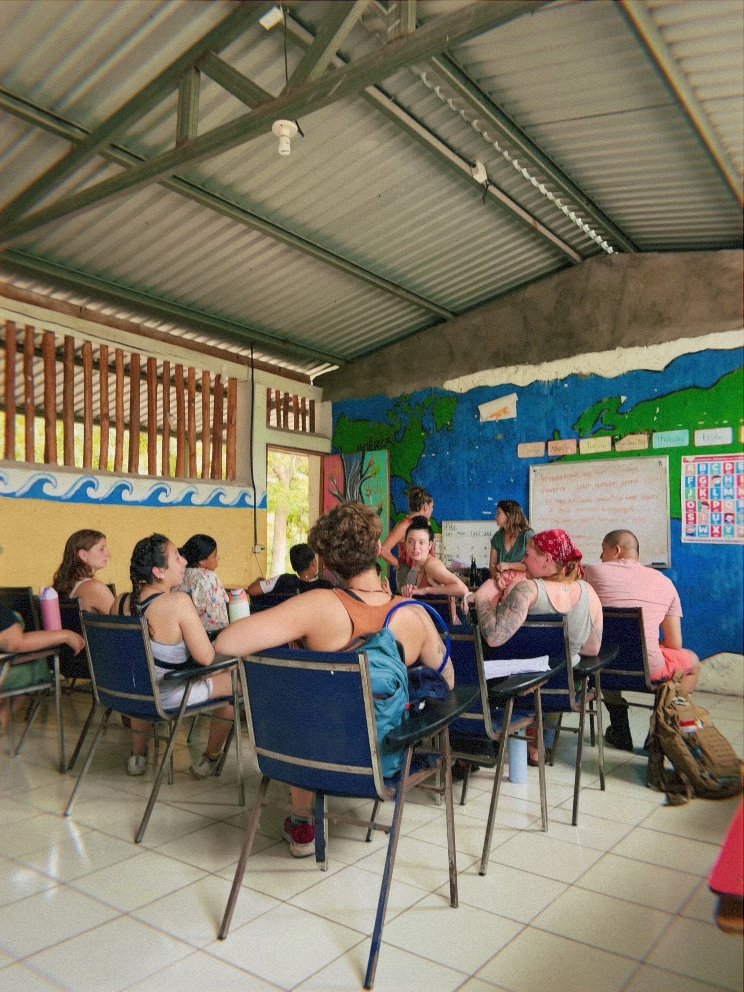 Teaching English at the local school