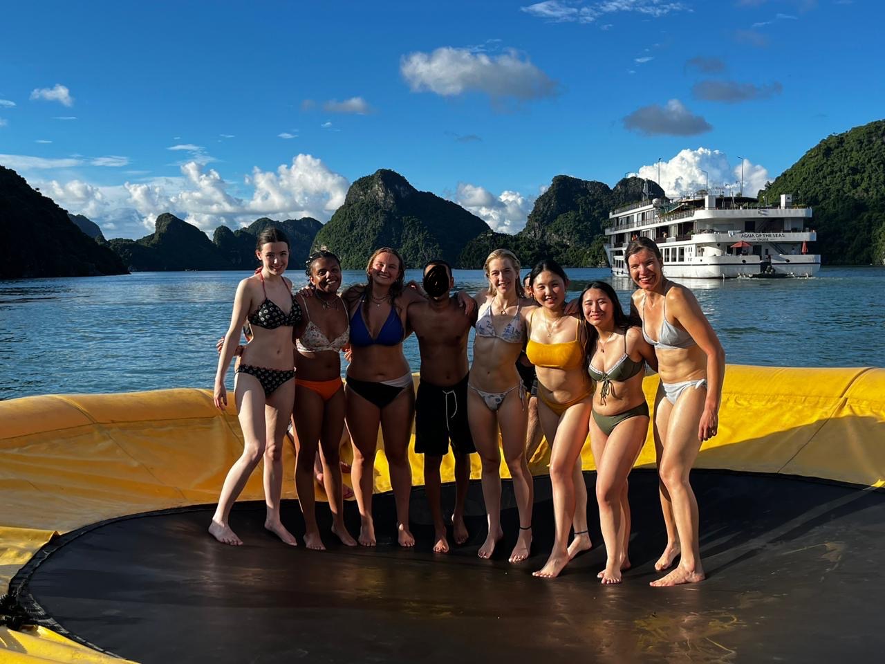Ha Long Bay Cruise with all of my new Worldwide friends.