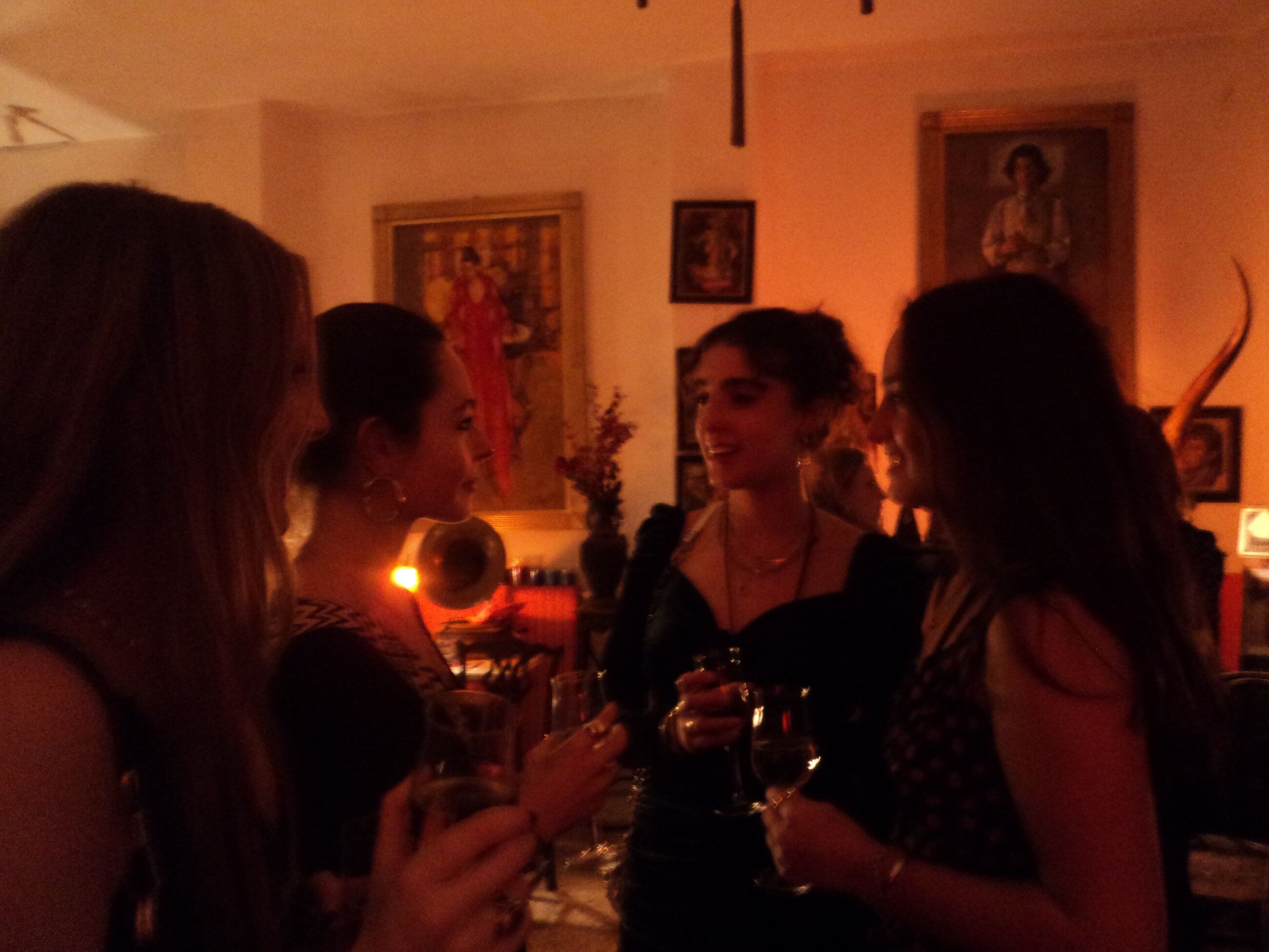 Drinks with our life drawing teacher
