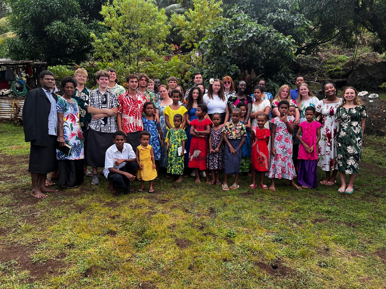 Sunday church with the whole village 