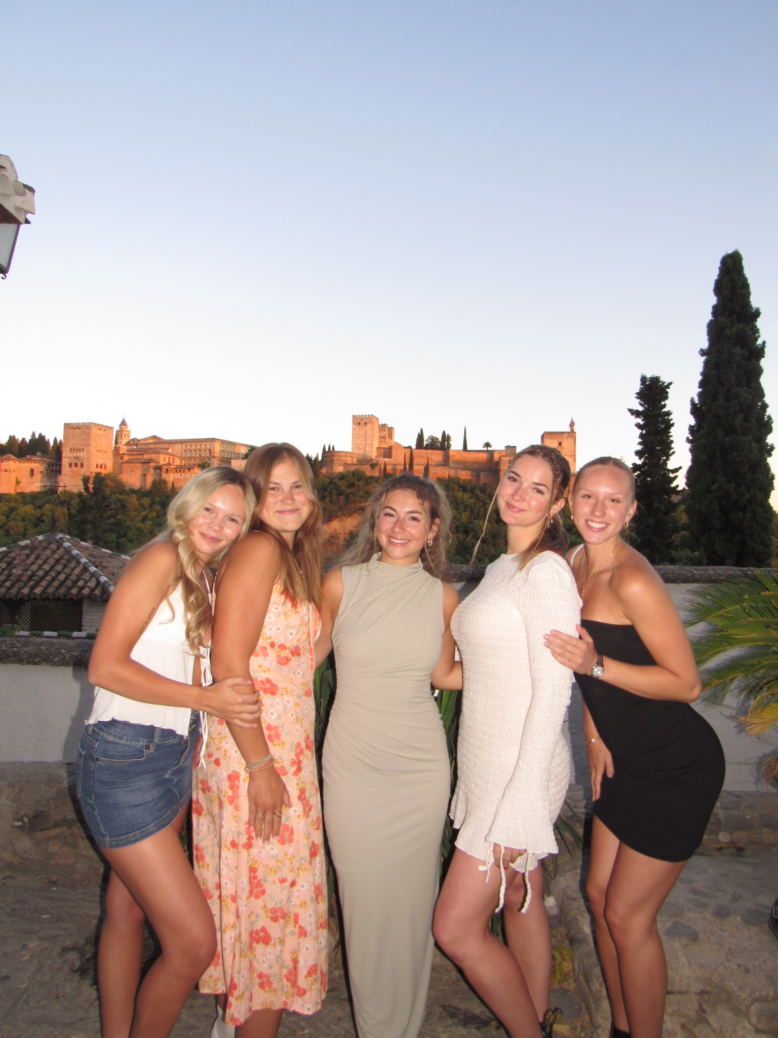 Me and my friends in front of the Alhambra