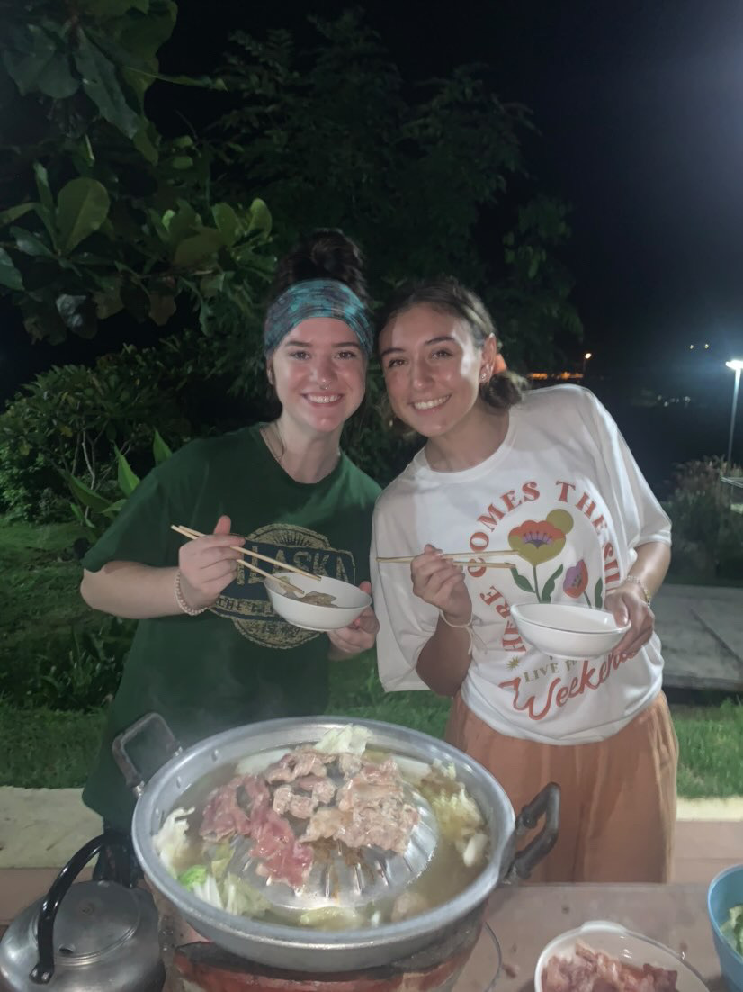 Thai traditional festival (the guides kept stealing our food)
