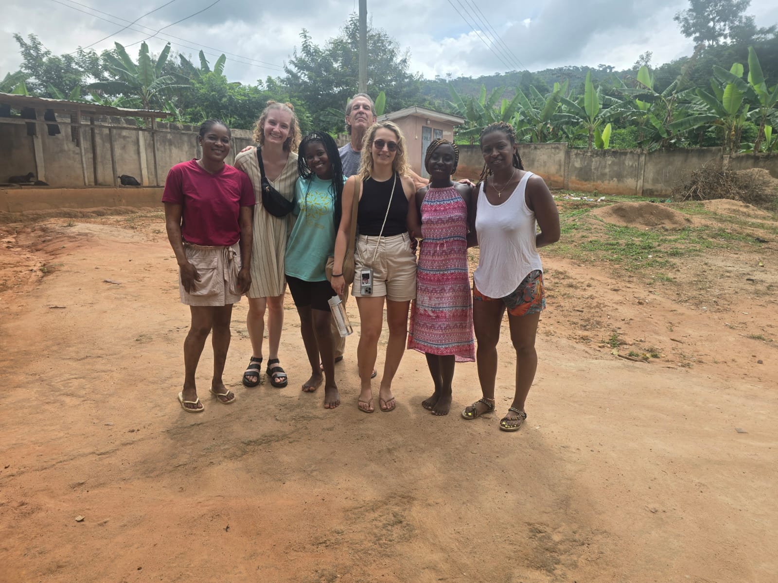 Myself, the other volunteers, and some of our Local Team on my last day in Ghana