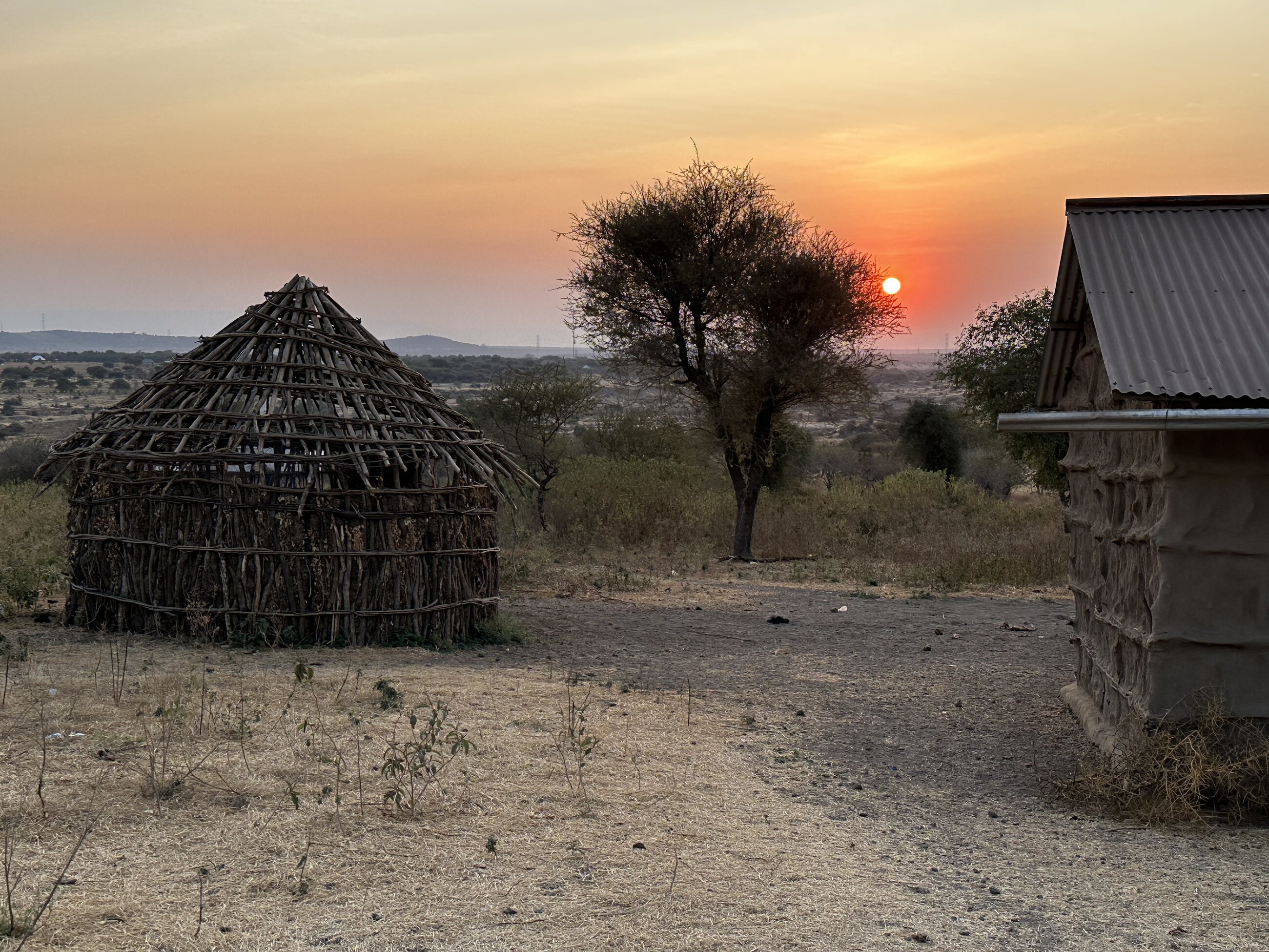 Village sunset