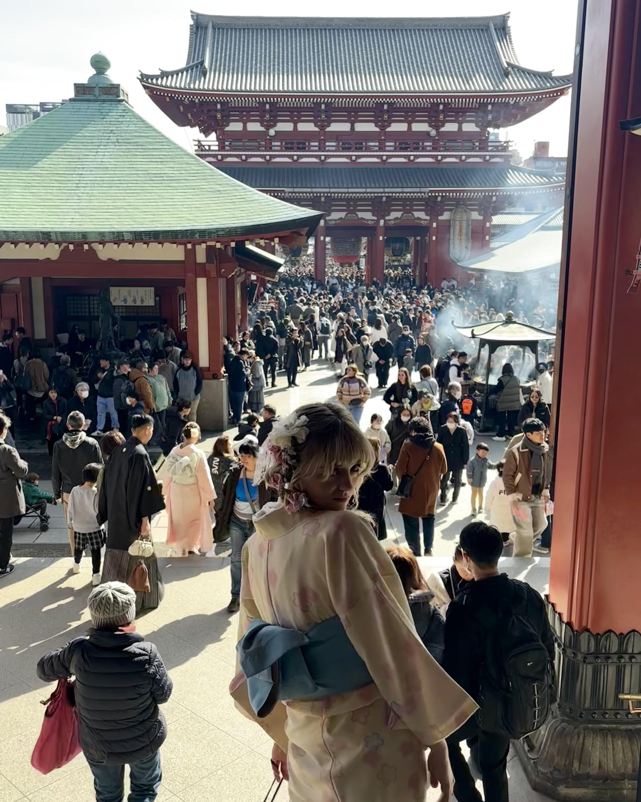 Kimono rental, tea ceremony and Sensoji Temple day’